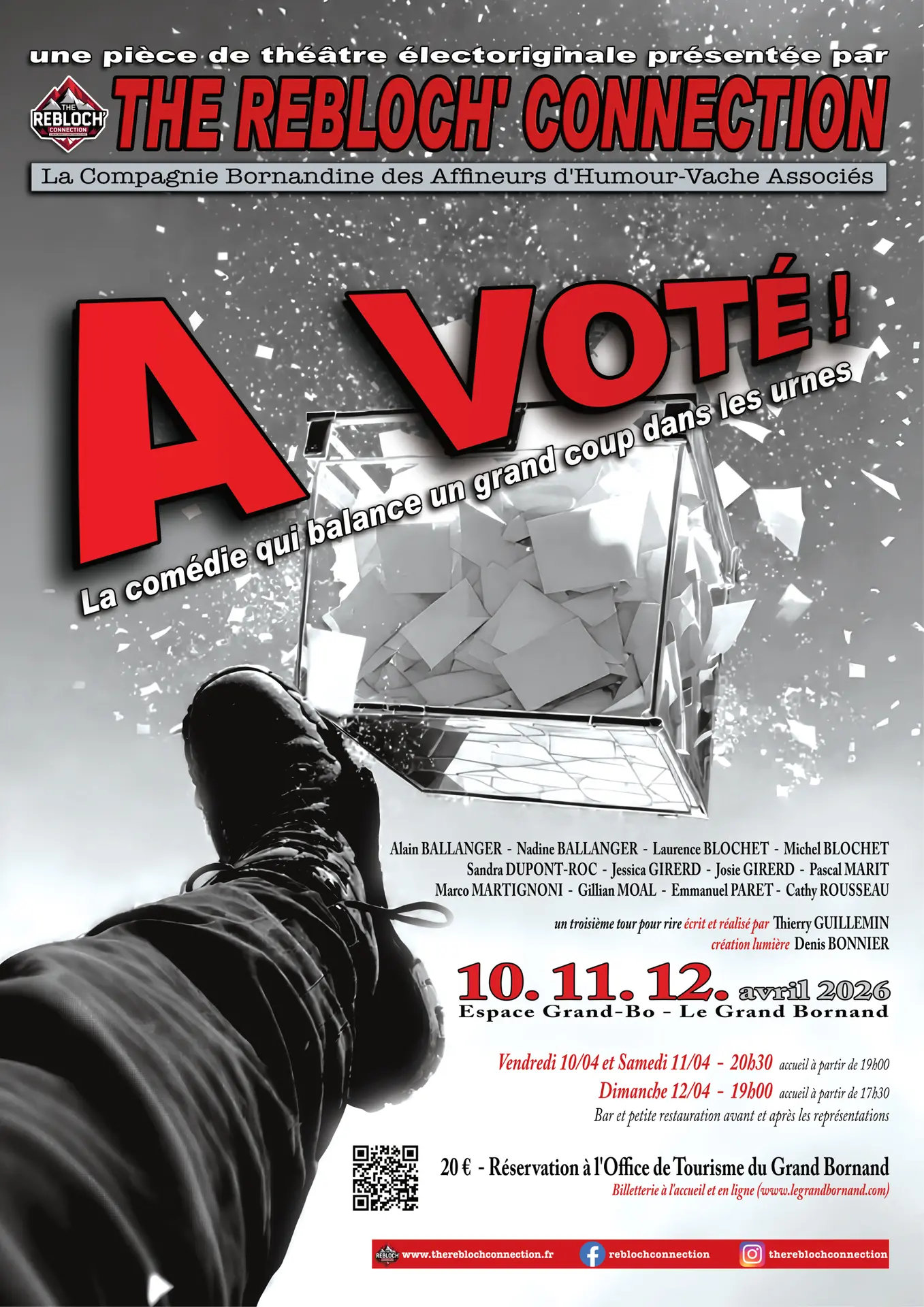 affiche du spectacle The Rebloch Connection : A voté