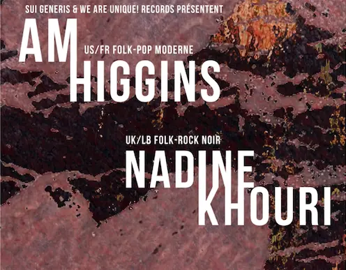 Double Concert de Nadine Khouri et AM Higgins