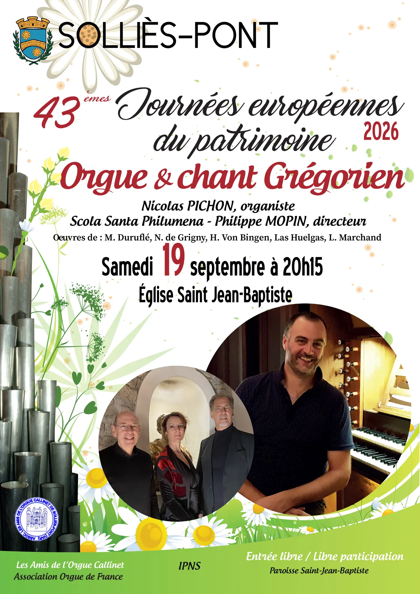 Concert Orgue et chant grégorien_Solliès-Pont