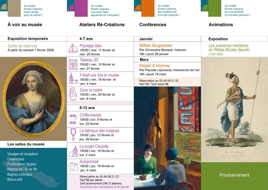 Programme des ateliers du Musée