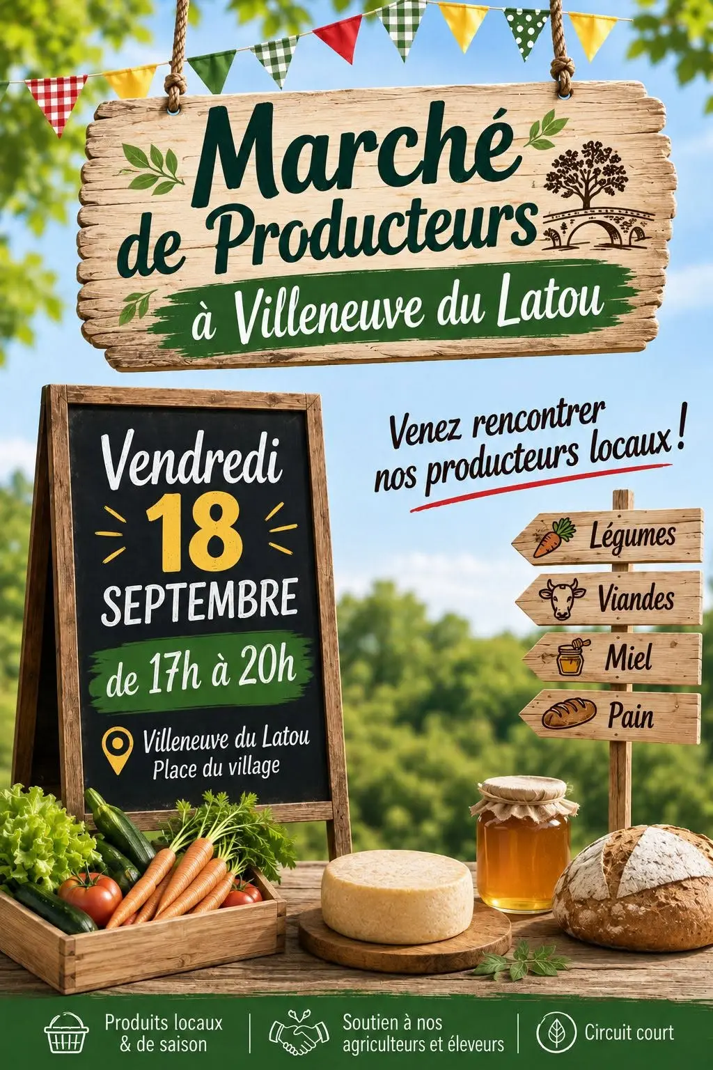 affiche marché