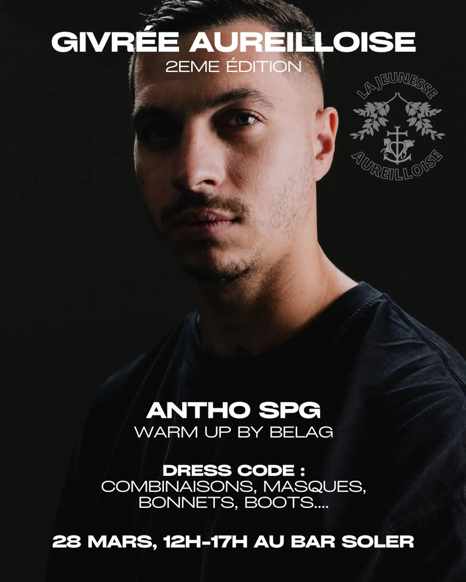 Poster The Aureilloise winter party in Aureille 28.03.26