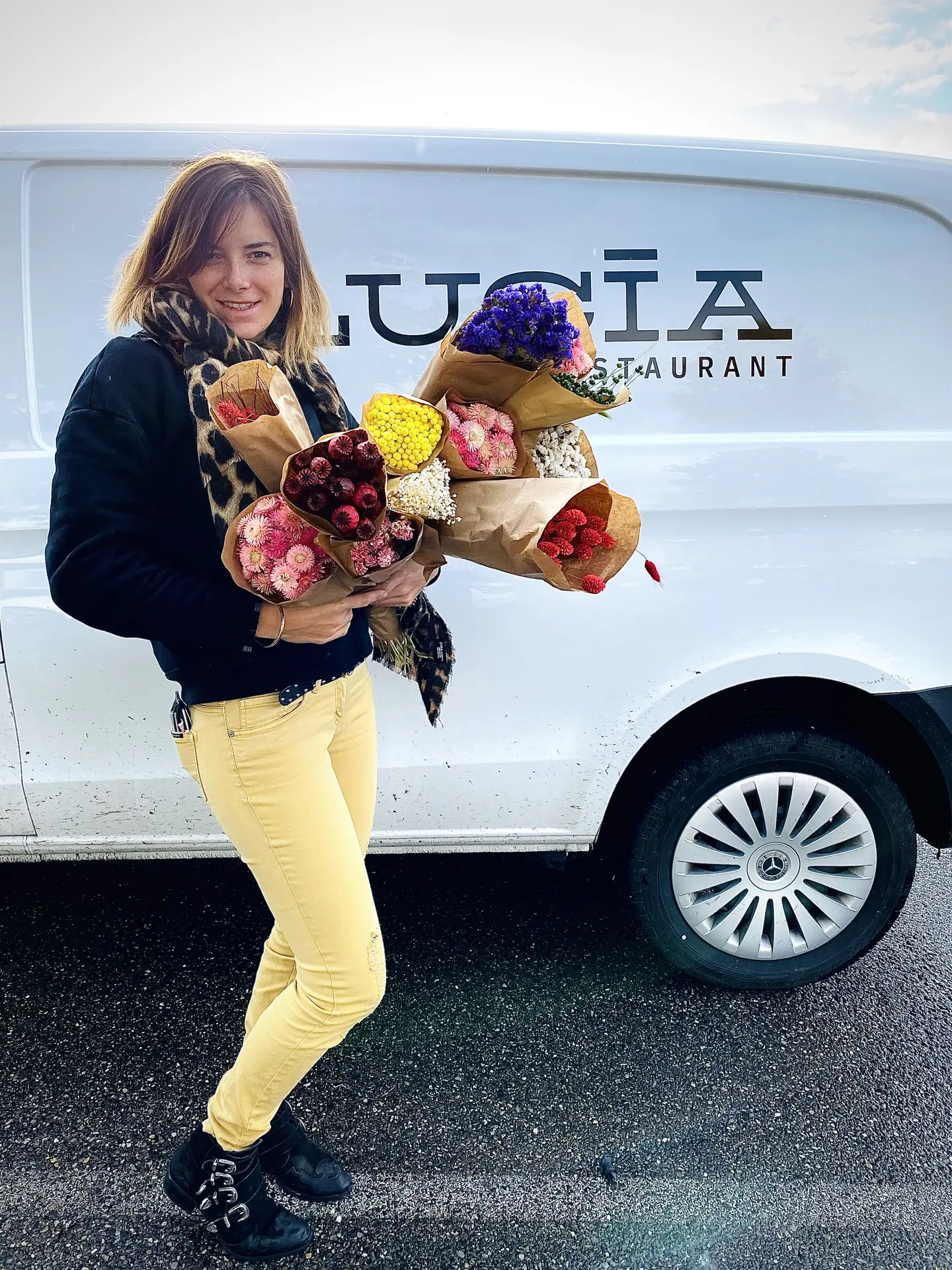 Photo courronne de fleurs