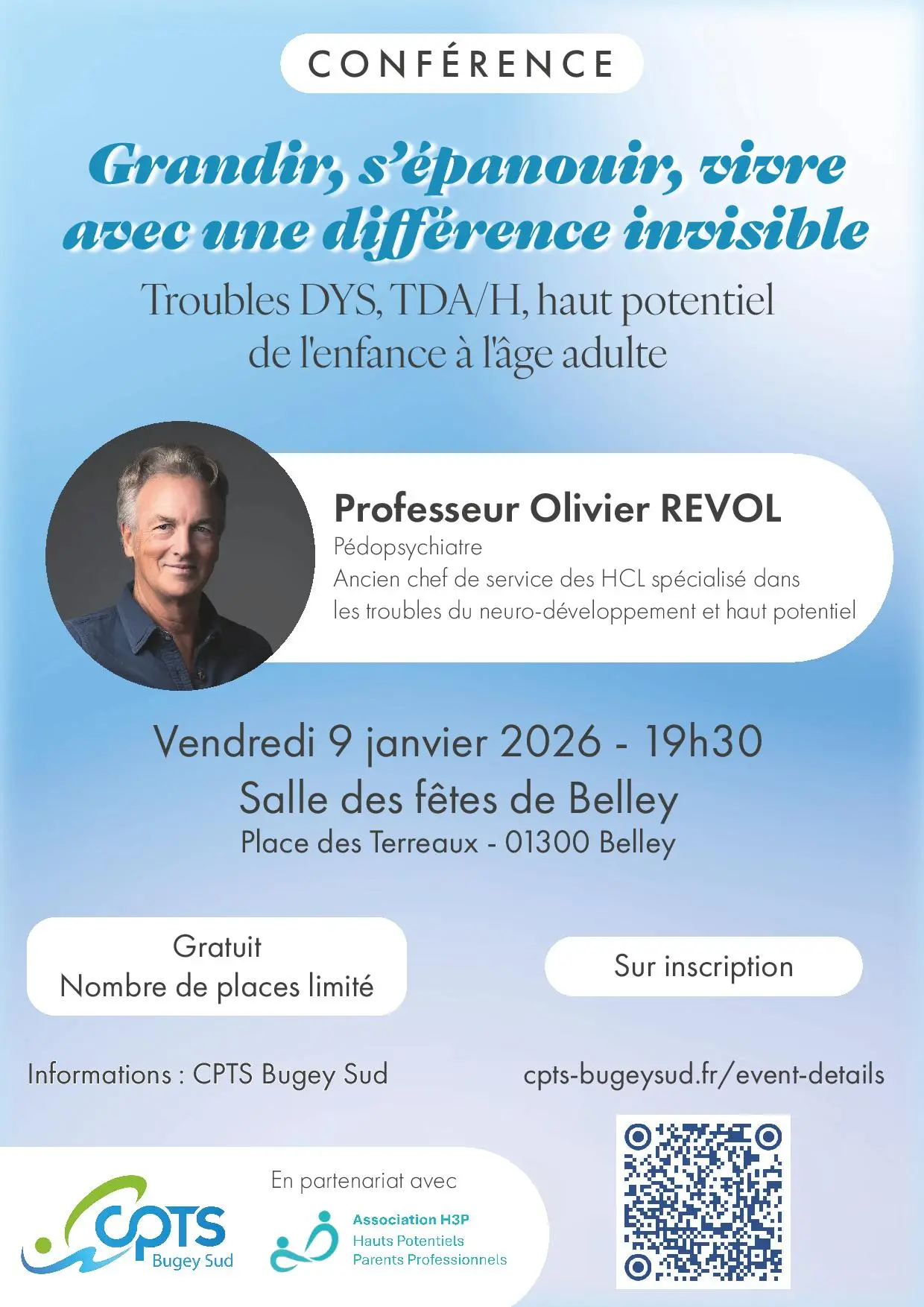 Conférence Grandir, s'épanouir, vivre avec une différence invisible_Belley