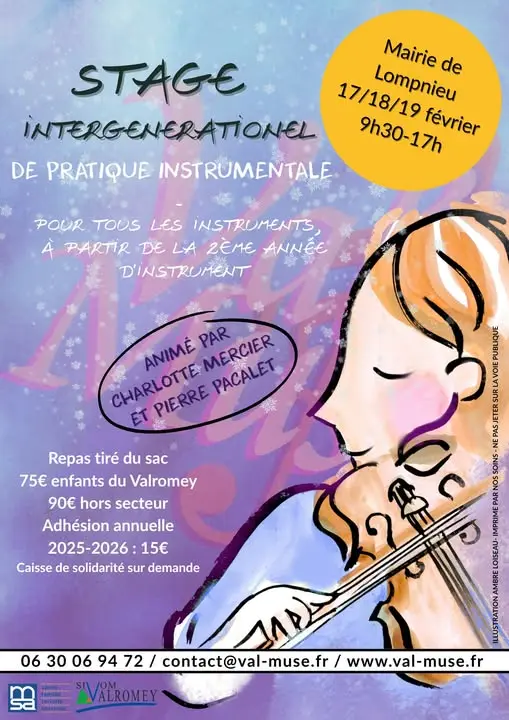 Stage de pratique instrumentale à Lompnieu_Valromey-sur-Séran