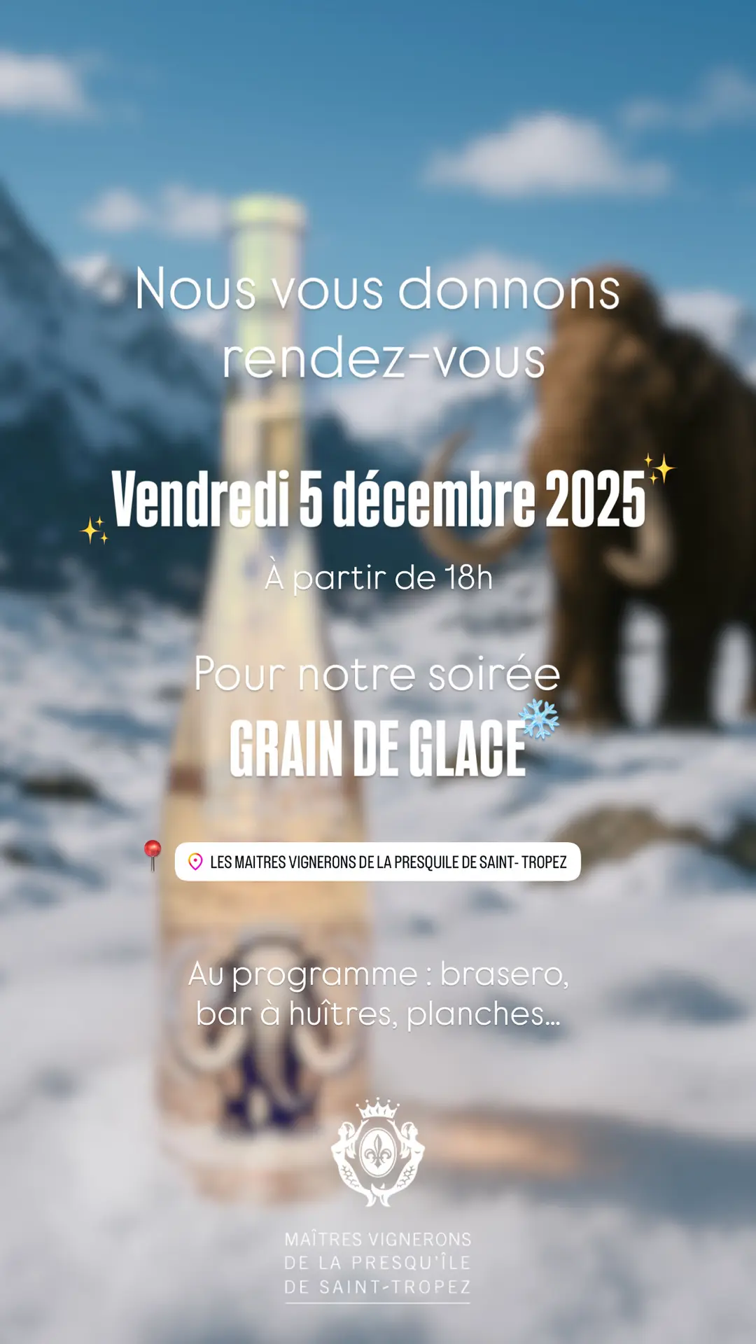 Lancement “Grain de glace”