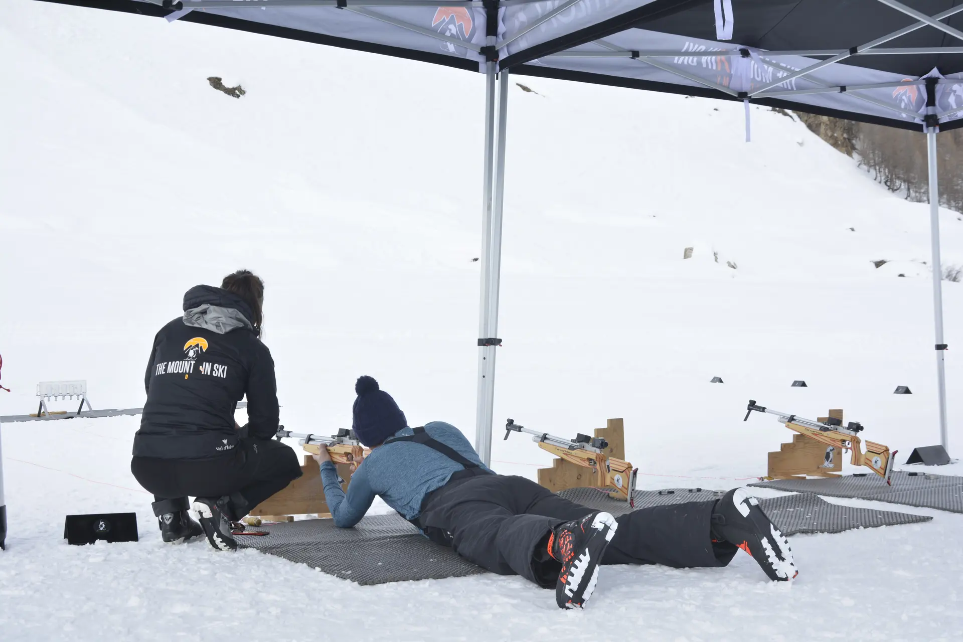 Biathlon à Val d'Isère - Tir