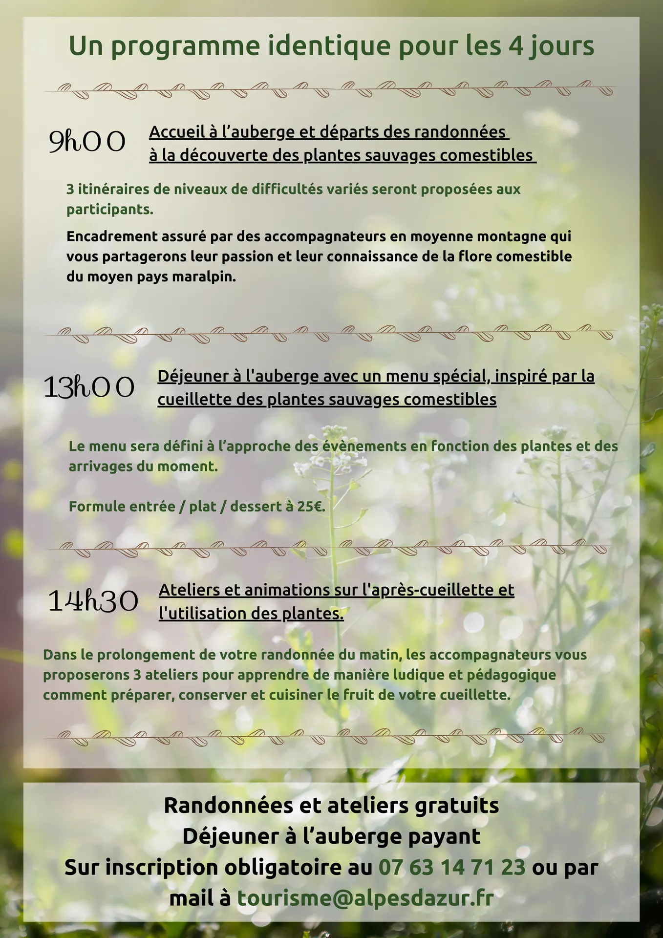 Les RDV des Sentiers Gourmands - 2024 - Verso