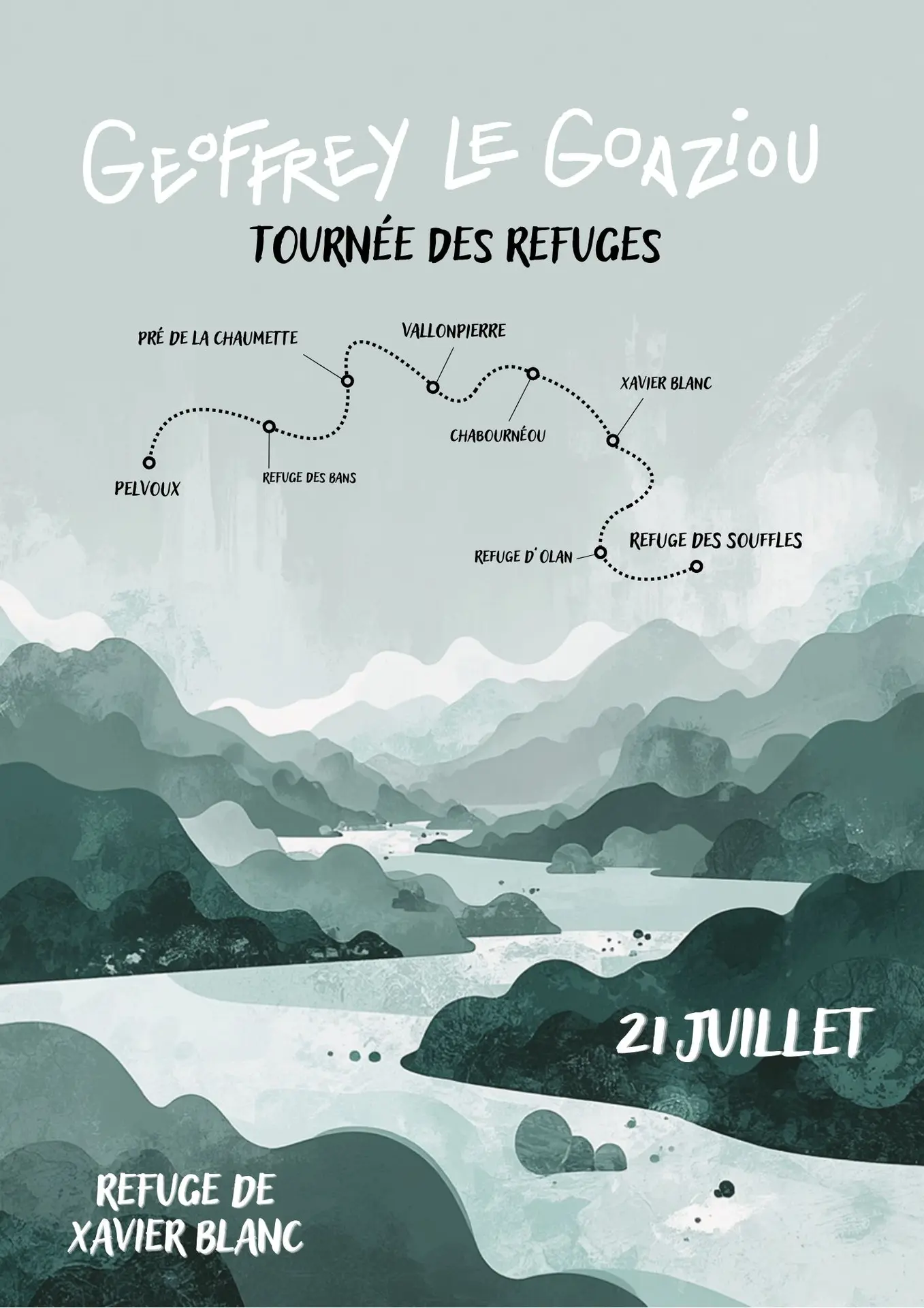 Concert Concert Pop Folk - Refuge du Clot Xavier Blanc