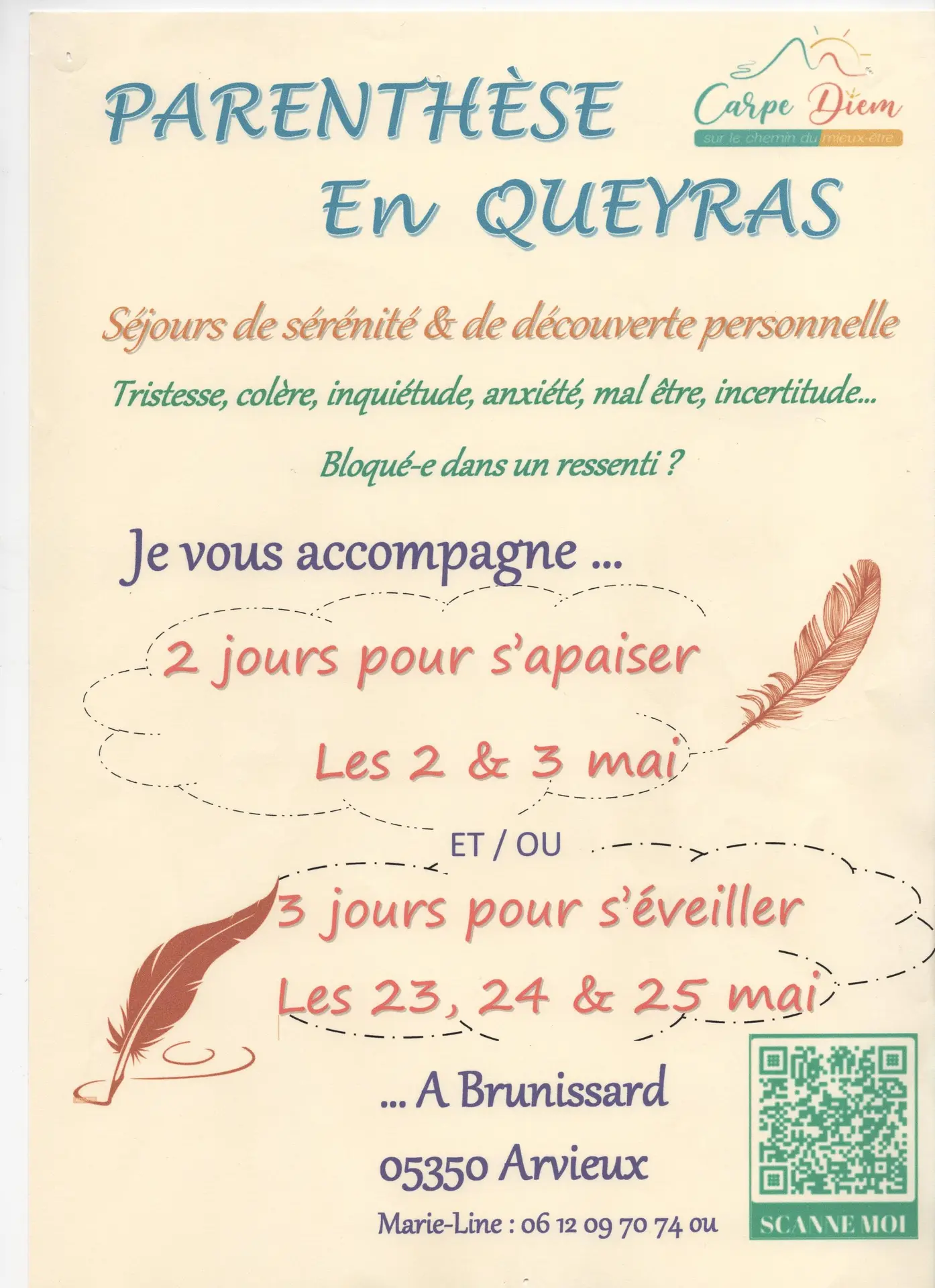 3 jours pour s'éveiller