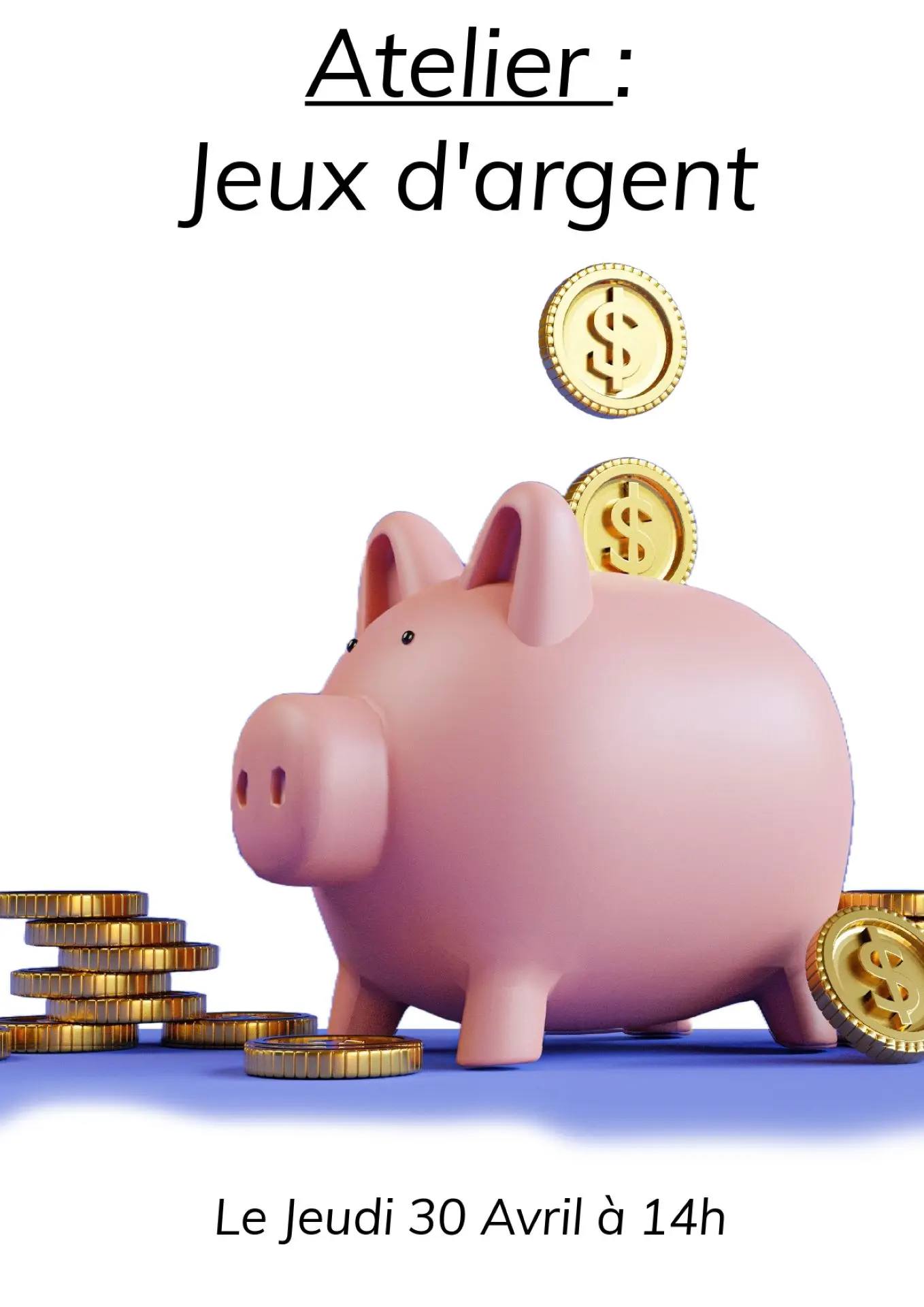 Atelier jeux d'argent à la Maison des jeunes