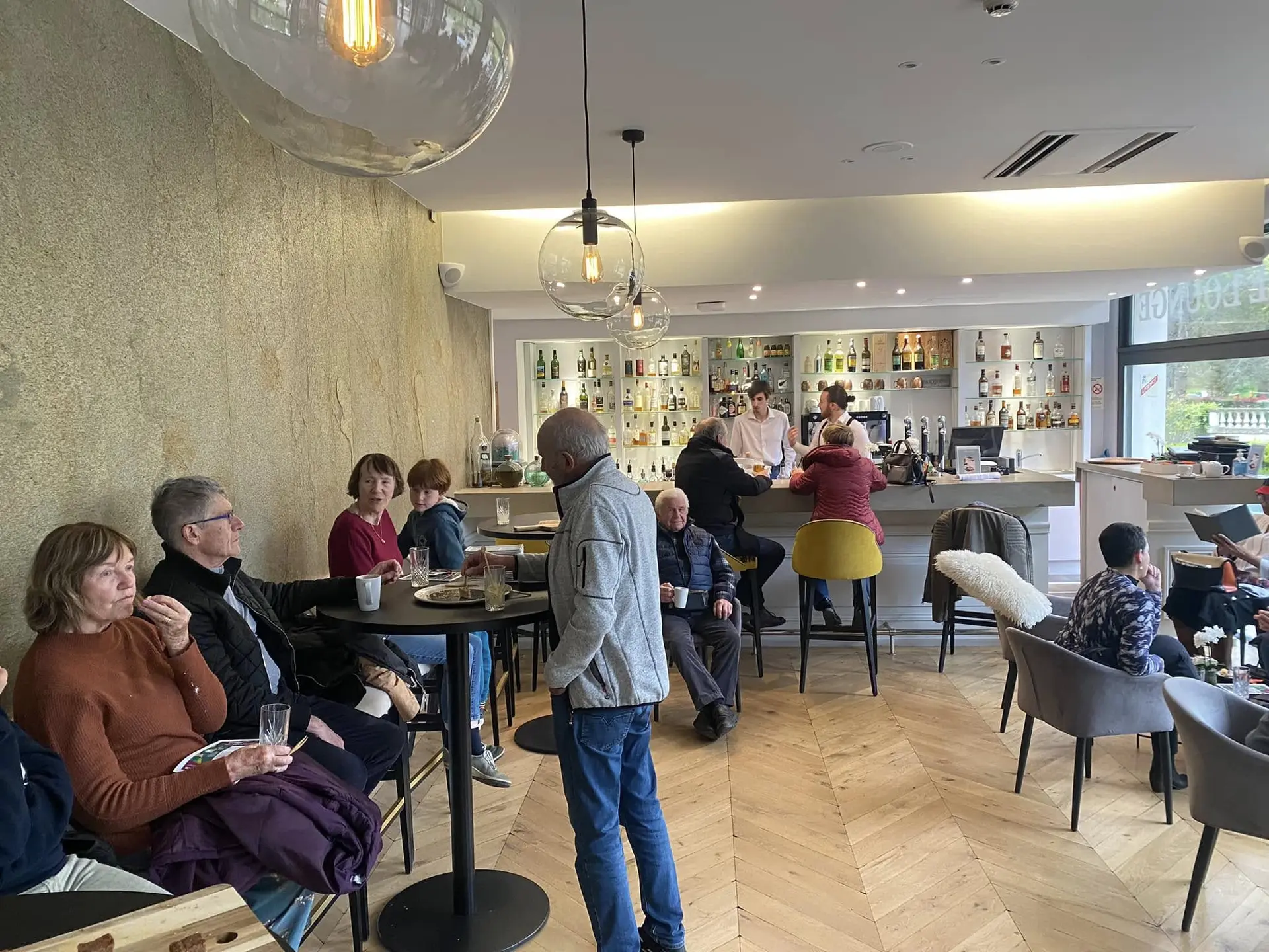 Pot d'accueil des curistes au Bar Lounge du Grand Hôtel