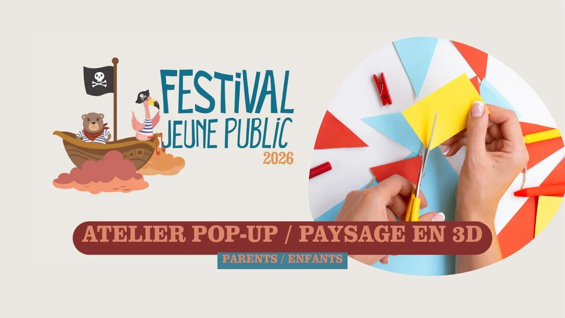 Atelier parents/enfants : Pop-up / paysage en 3D_Sanary-sur-Mer
