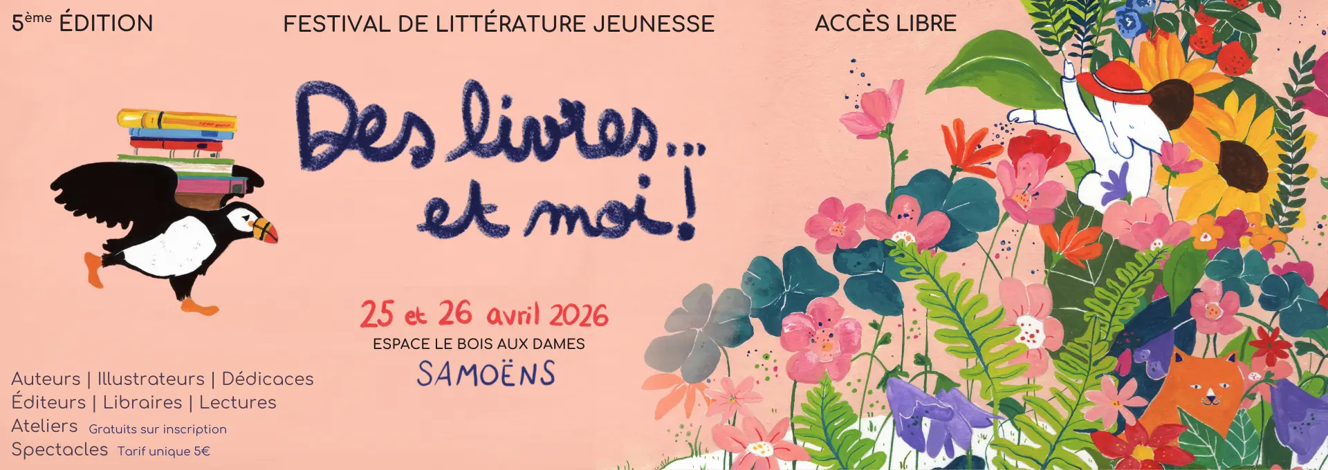 Affiche Des livres... et moi