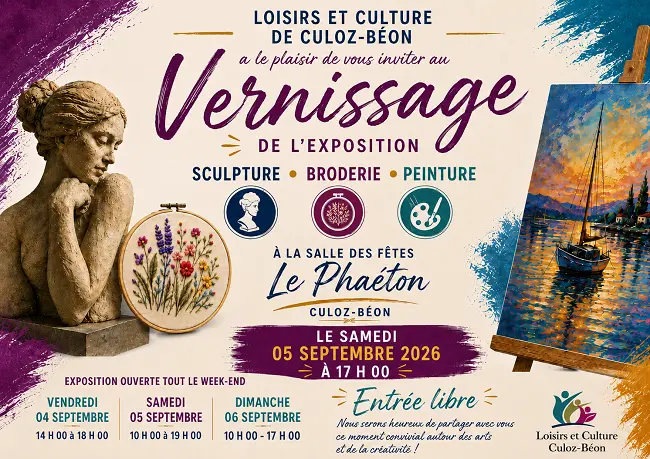 Exposition de broderie, sculpture, peinture à Culoz_Culoz-Béon