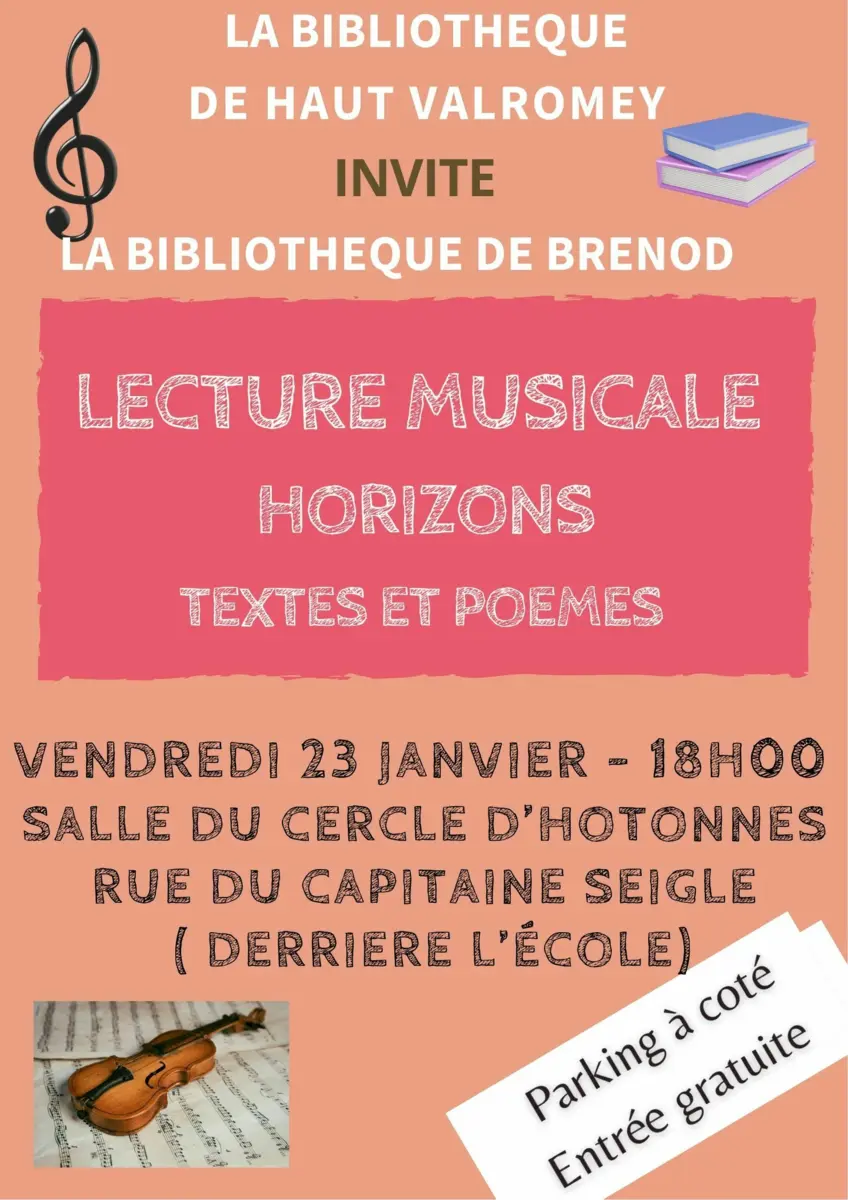 Lecture musicale 'Horizons_Haut Valromey