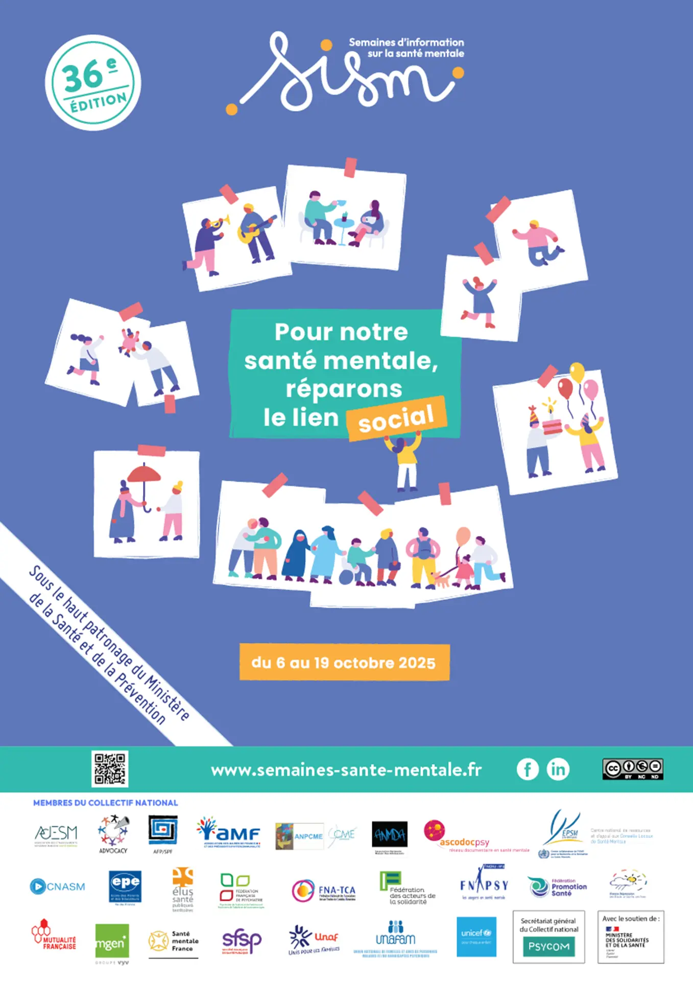 Affiche semaines internationales de la santé mentale