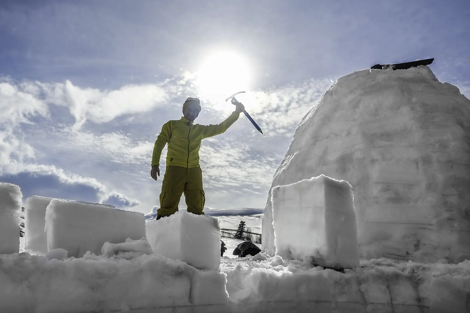 Construction d'igloo