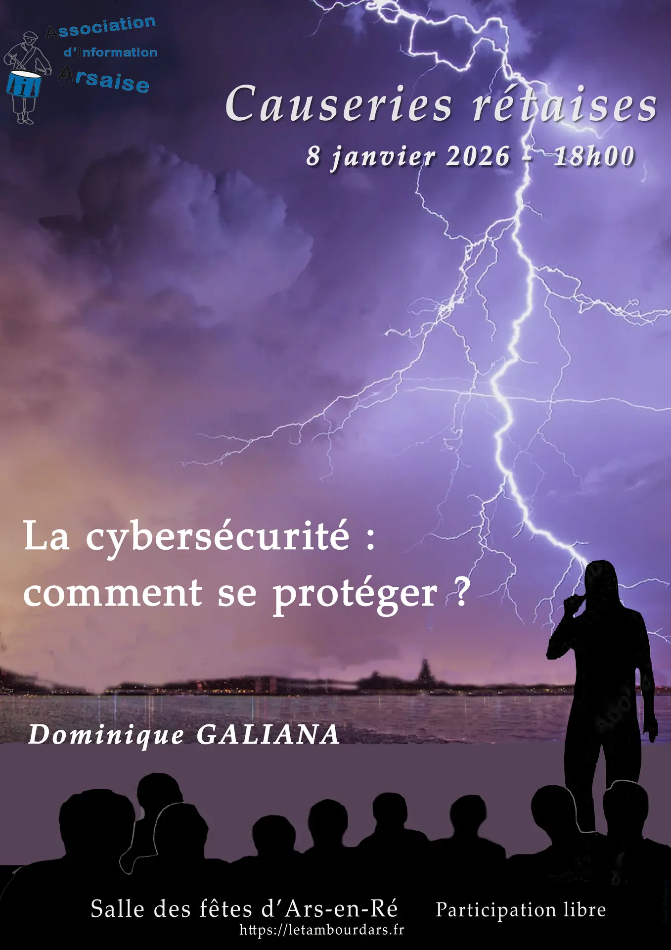 Plakat der Causerie rétaise - Cybersicherheit: Wie man sich schützen kann