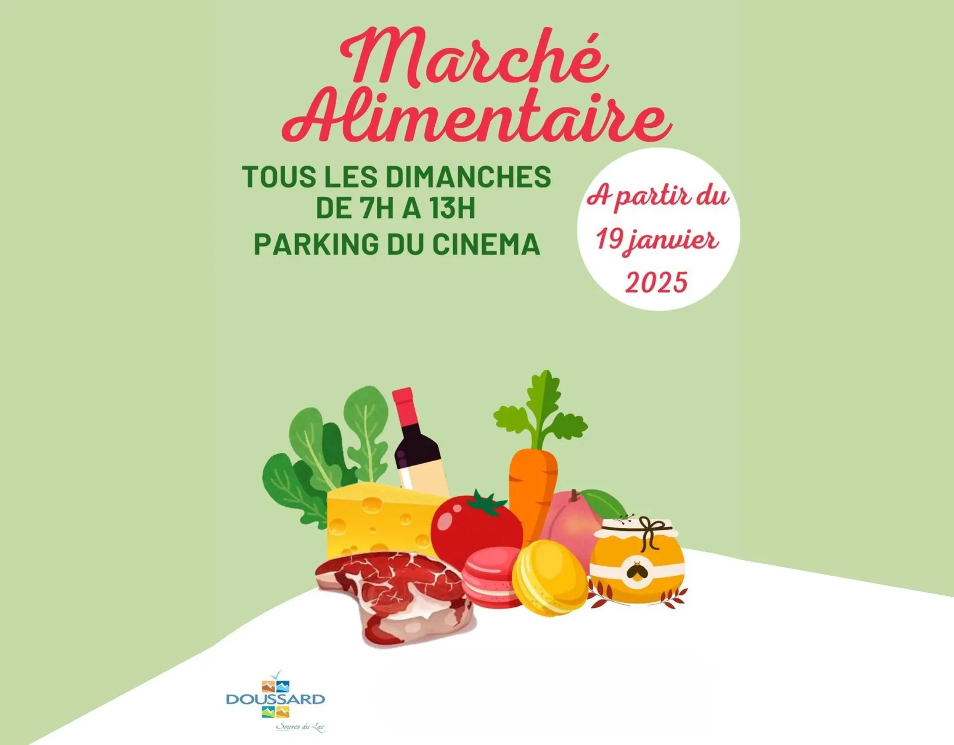 affiche illustration produits alimentaires