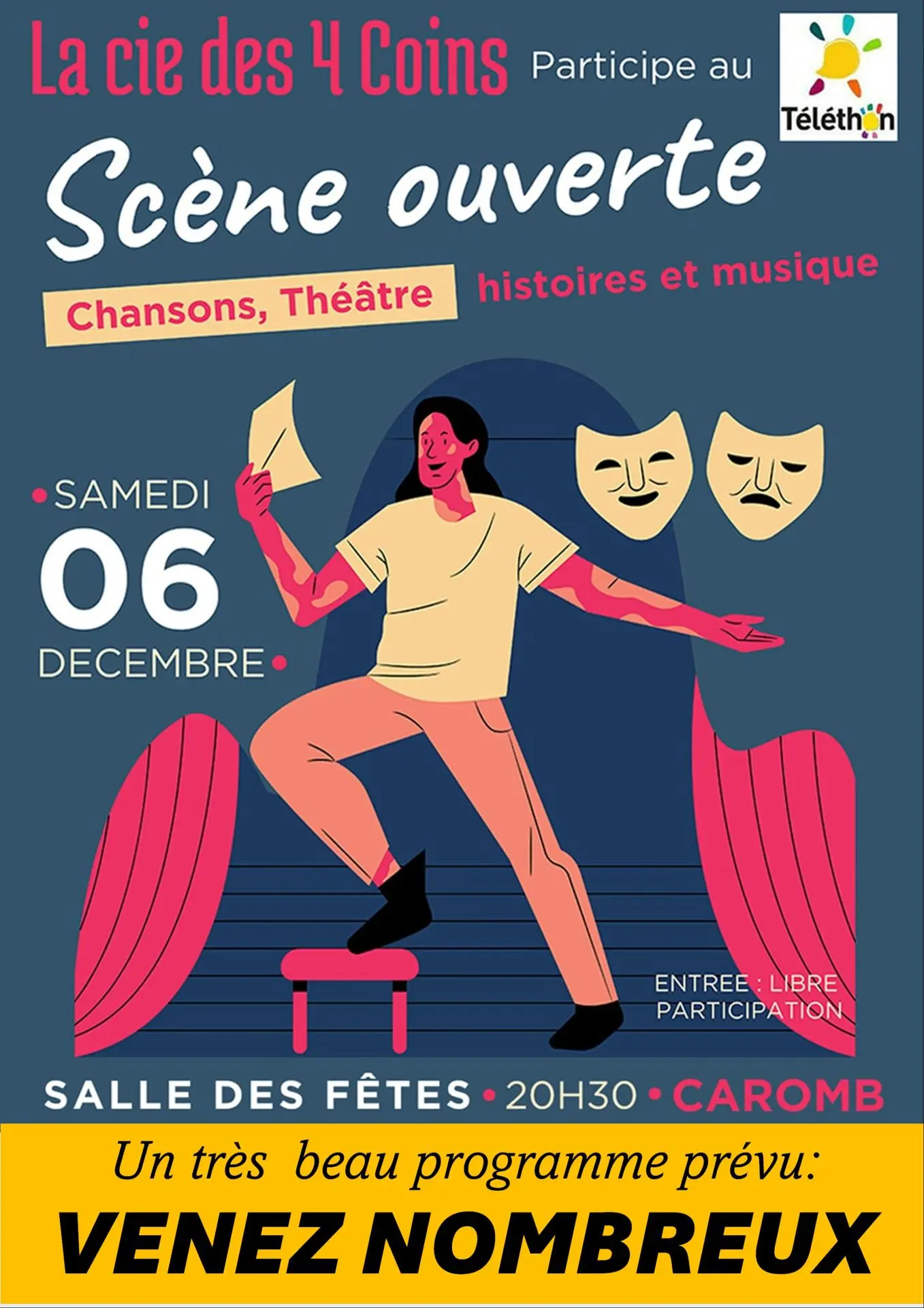 Scène ouverte à Caromb