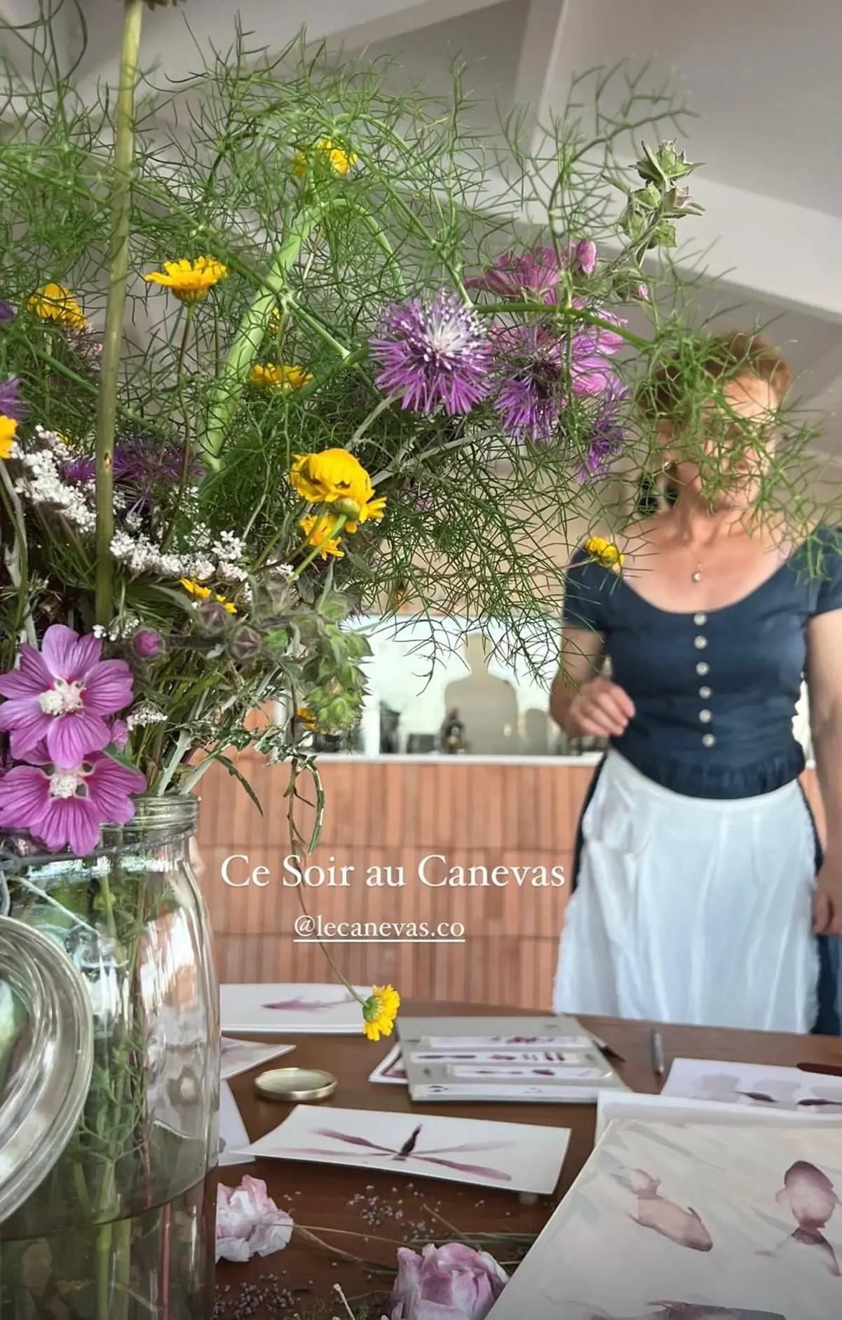Atelier d'aquarelle au vin au Canevas à La Londe