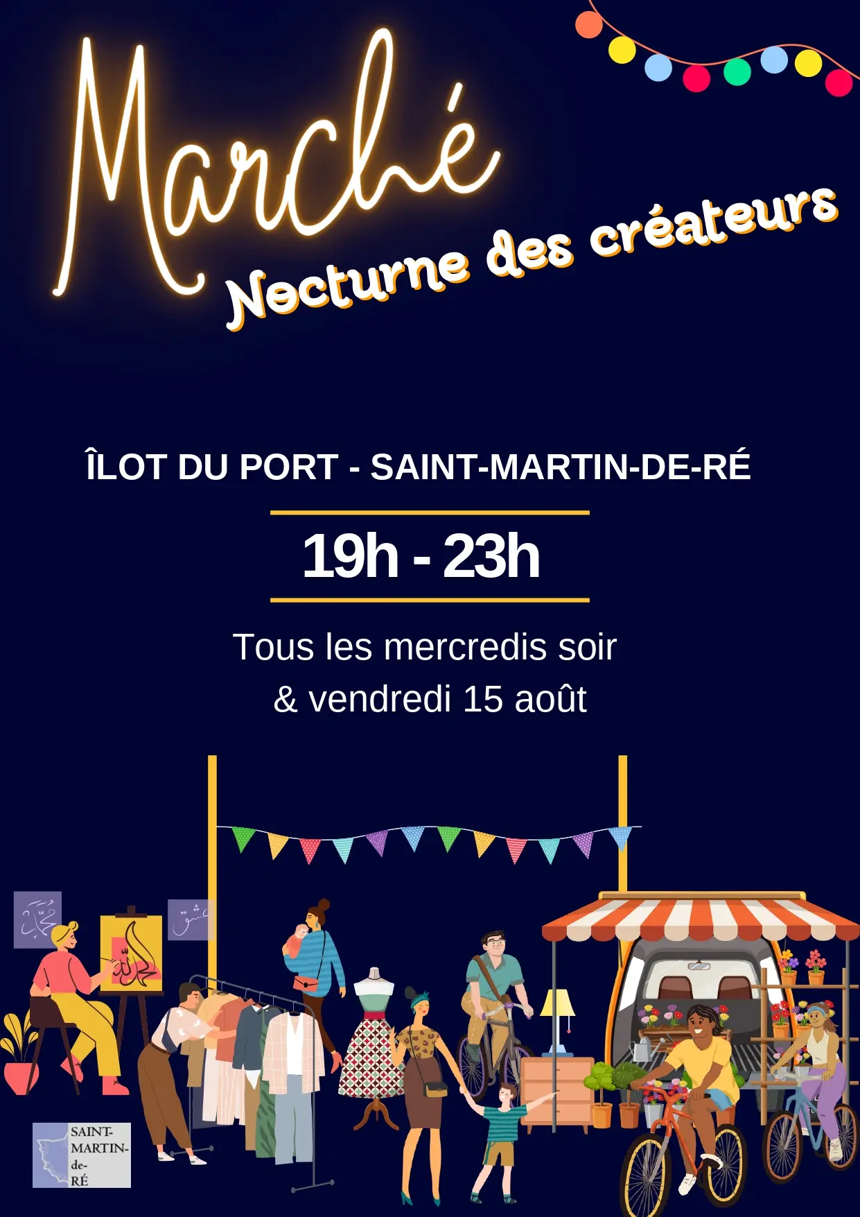 Marché nocturne des créateurs_Saint-Martin-de-Ré