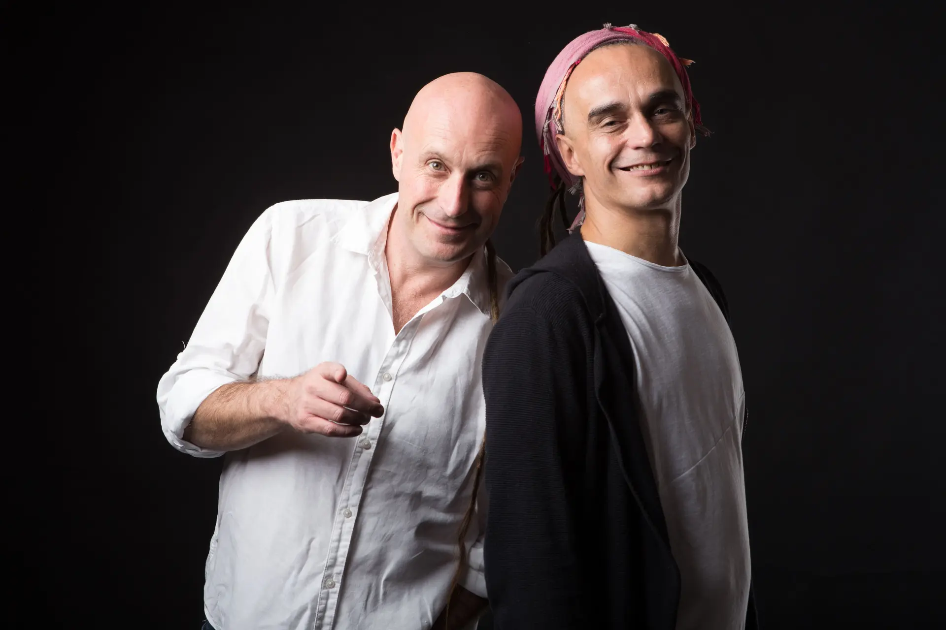 Portrait des chanteurs Mike et Riké