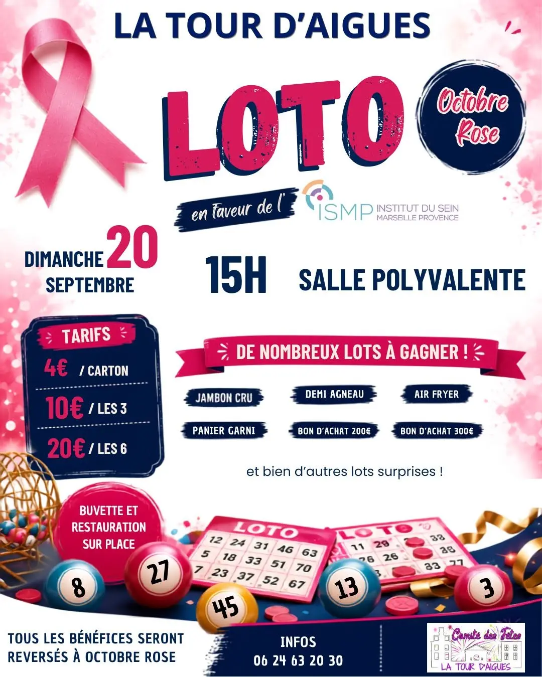 Loto Octobre rose à La Tour d'Aigues.