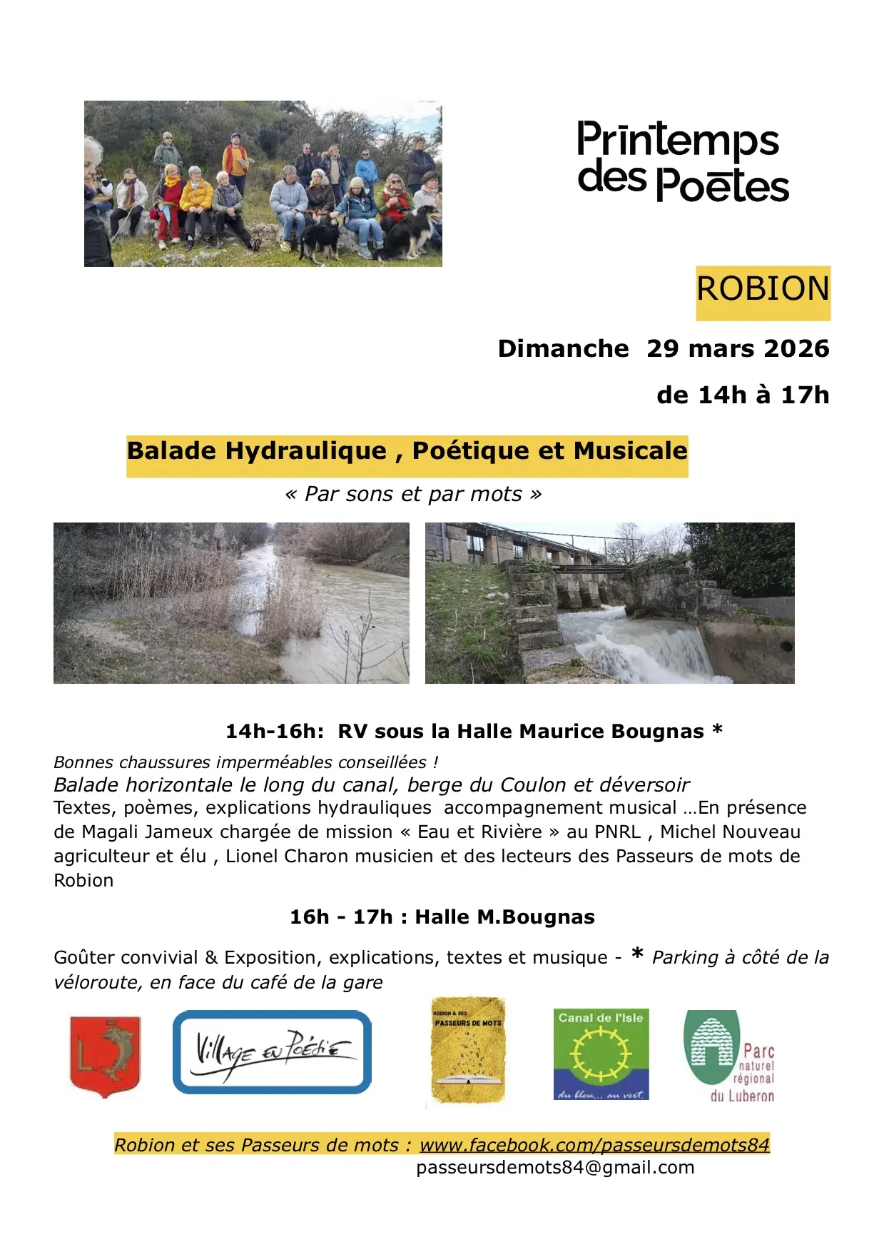 Balade Hydraulique, poétique et musicale  par sons et par mots