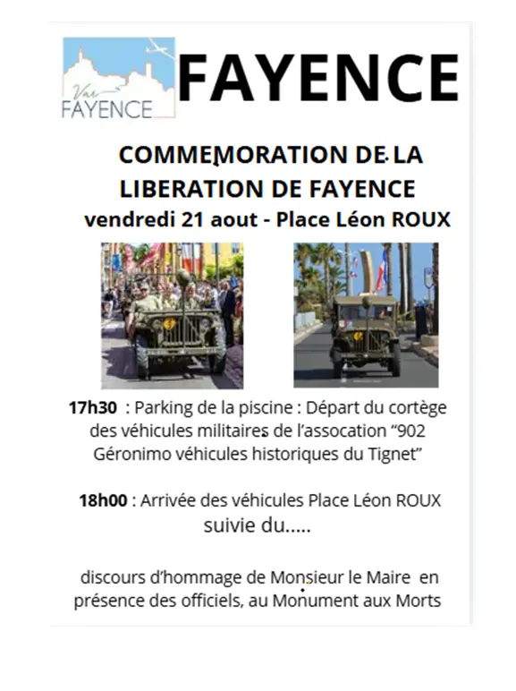 Commémoration de la libération de Fayence_Fayence
