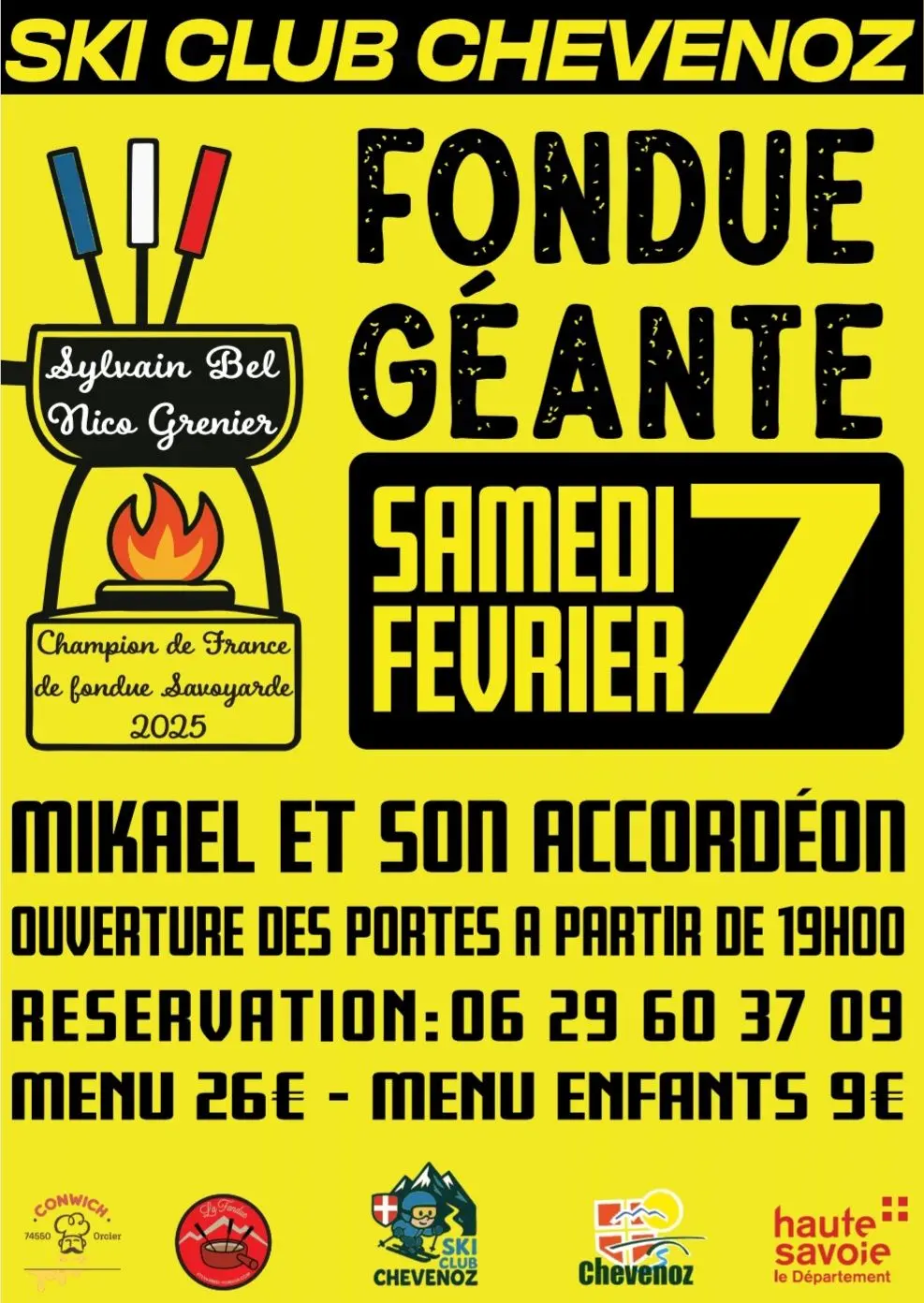 Affiche fondue géante
