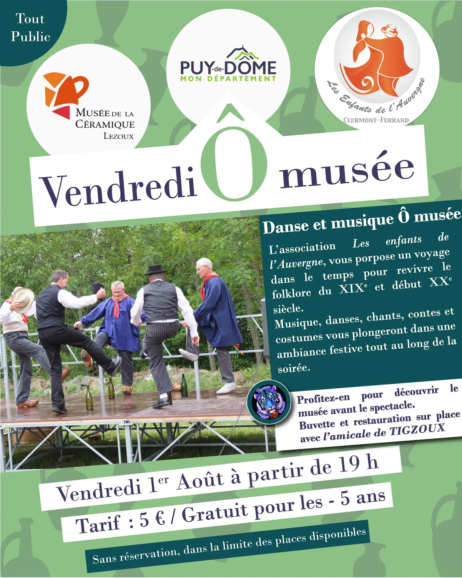 Danse et musique avec Les enfants de l’Auvergne