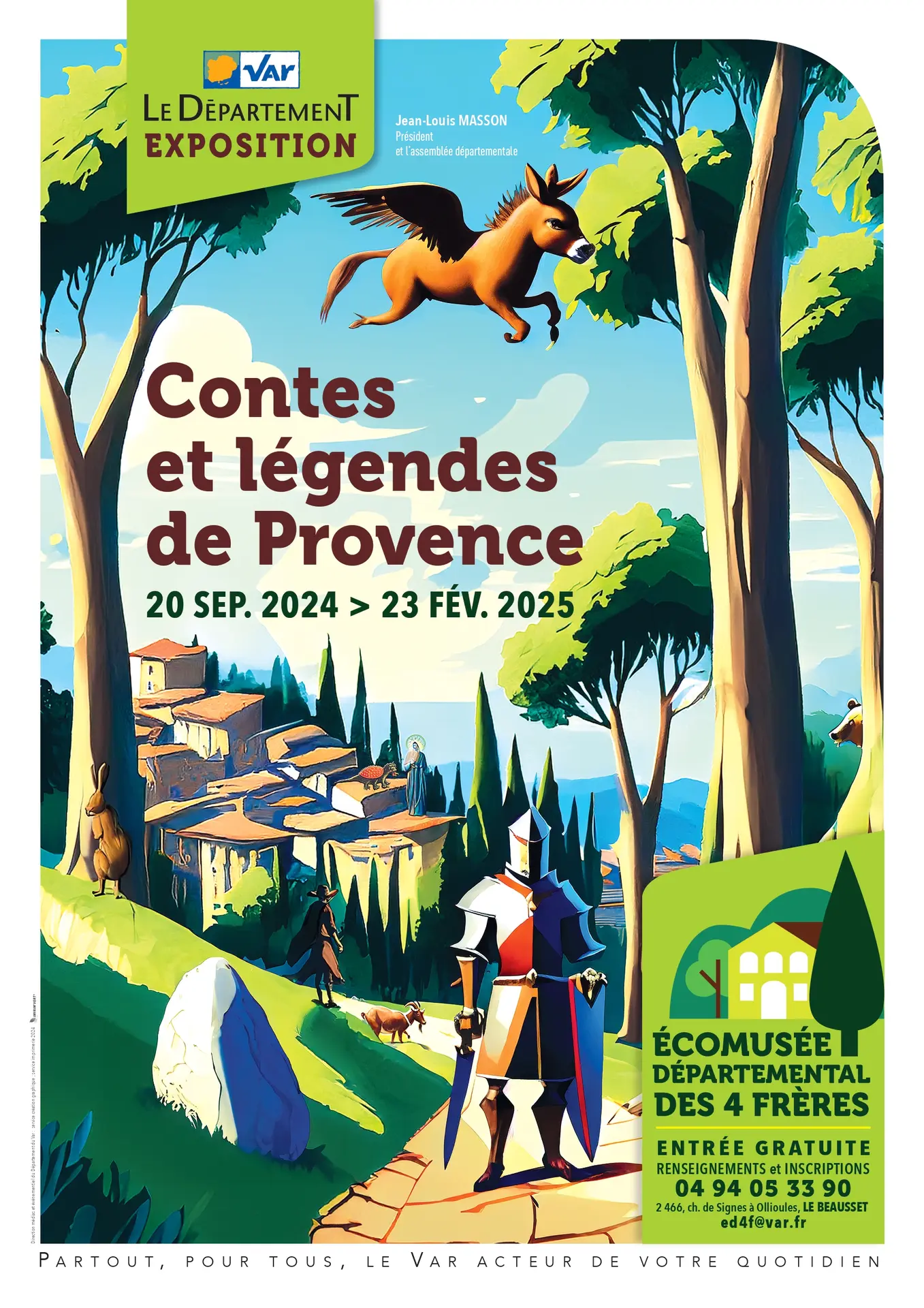 Affiche exposition Contes et légendes de Provence