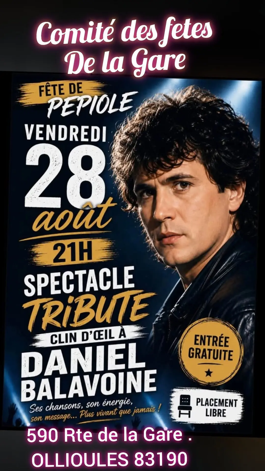Hommage-Aufführung zu Ehren von Daniel Balavoine