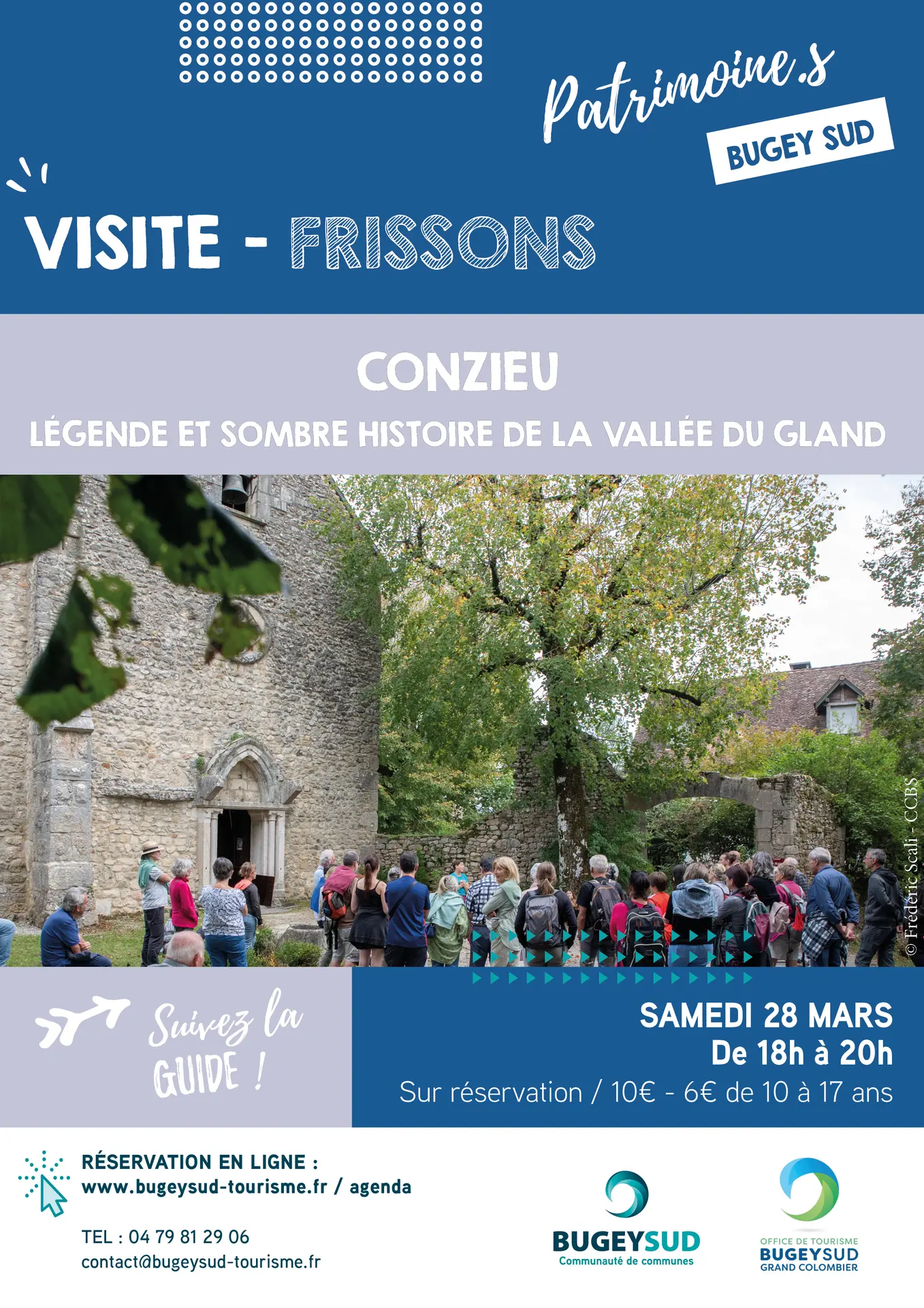 Visite frisson : Légende et sombre histoire de la vallée du Gland : Conzieu