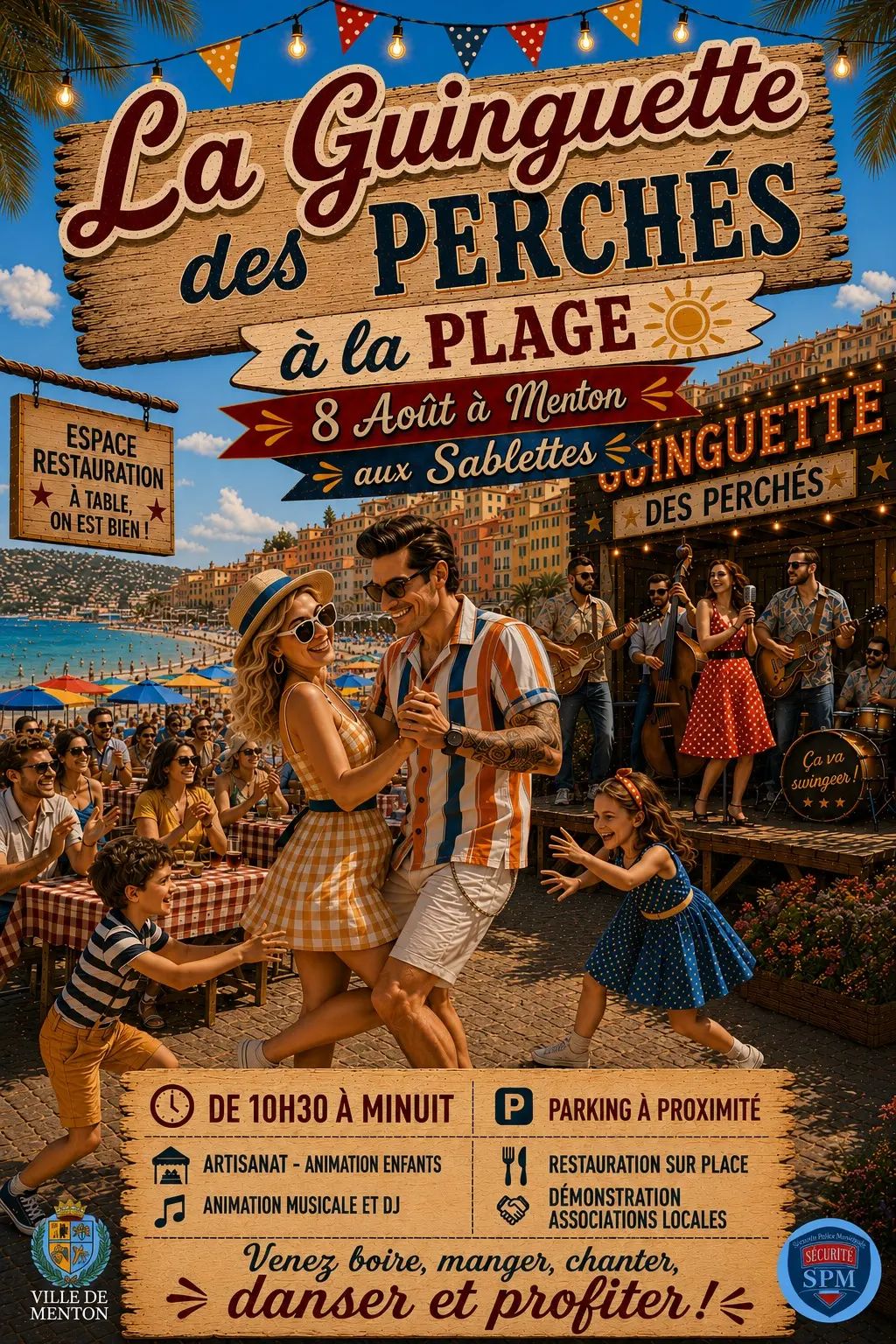 La Guinguette des Perchés à la Plage