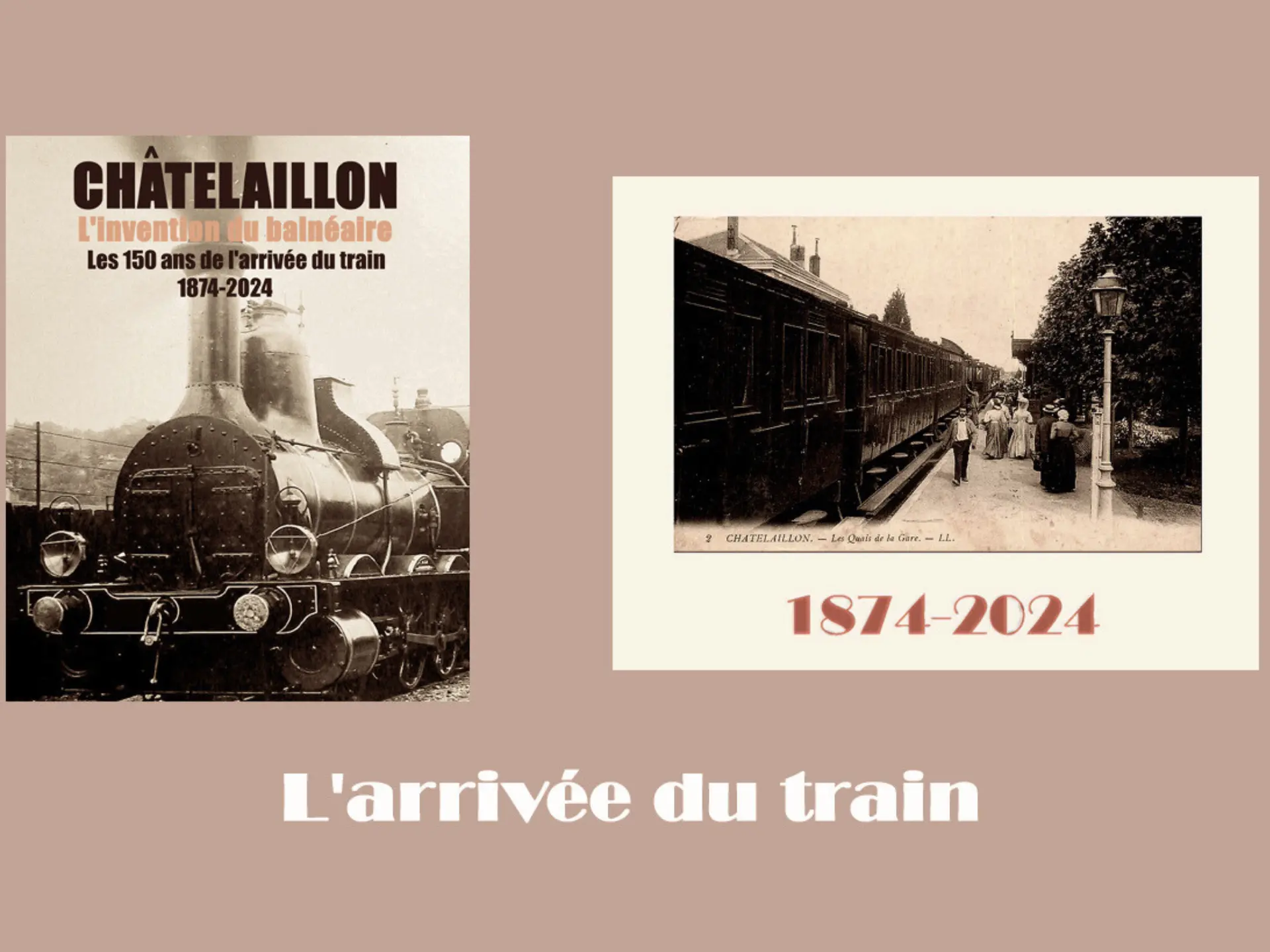 visuel l'arrivée du train