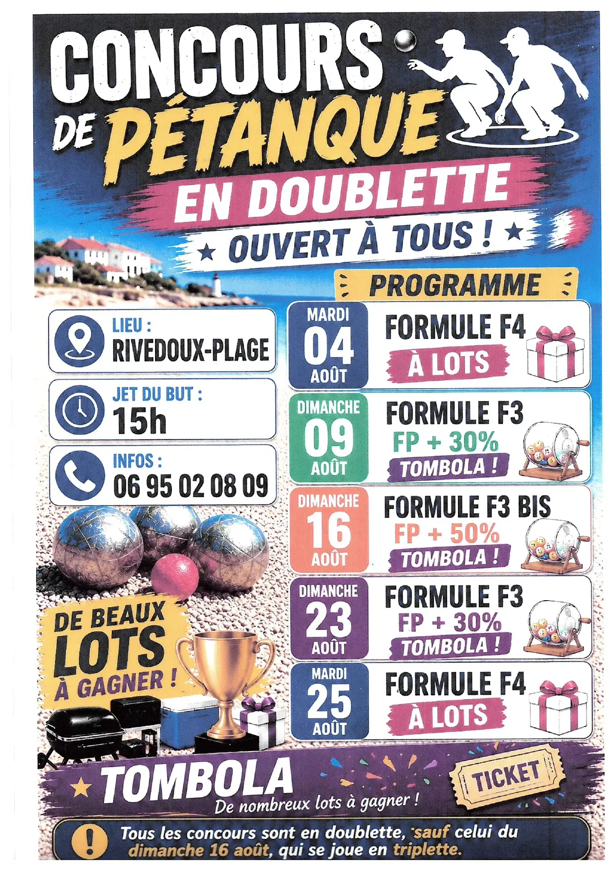 Pétanque competition_Rivedoux-Plage