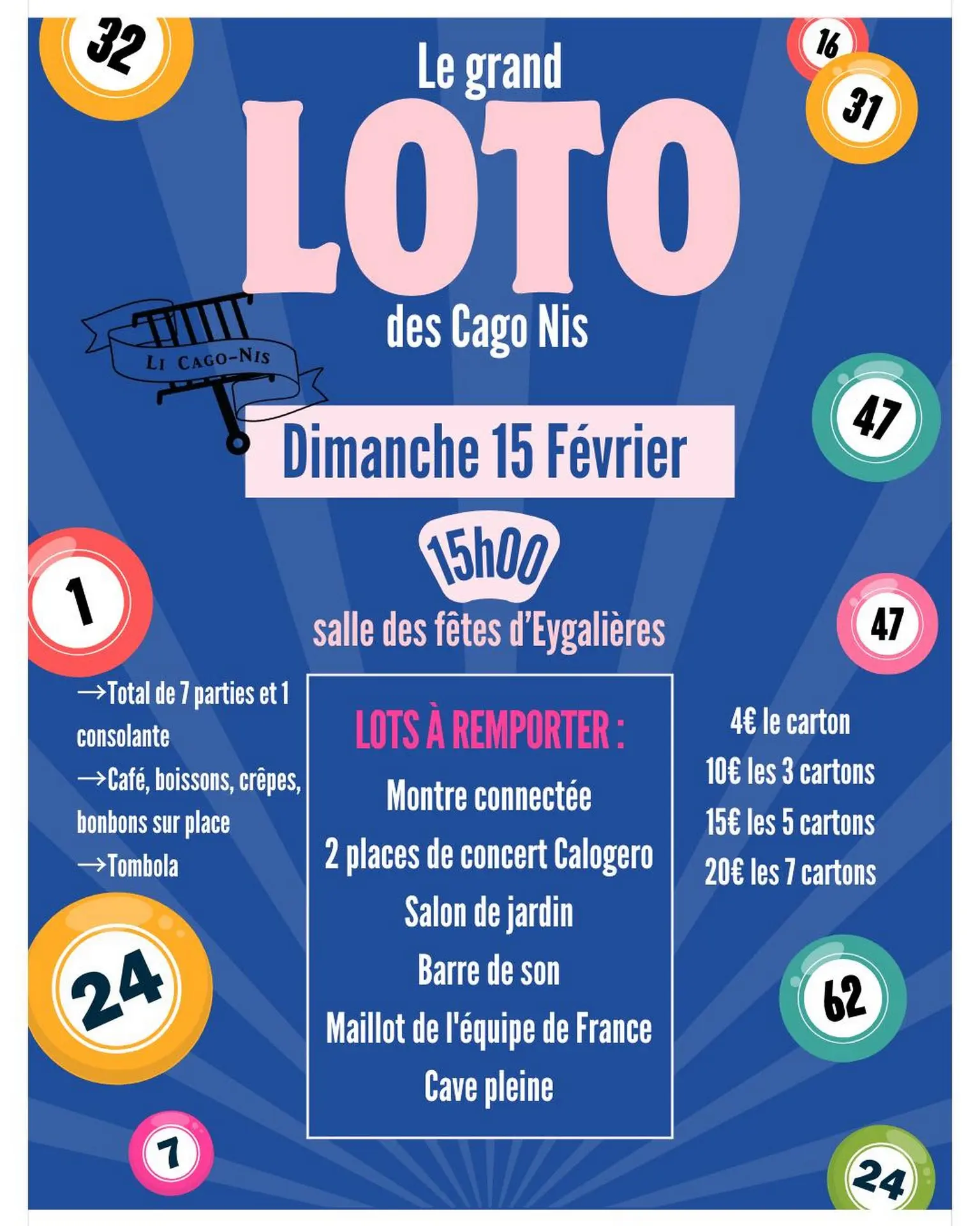 Winter lottos Li Cagonis in Eygalières 15.02.26