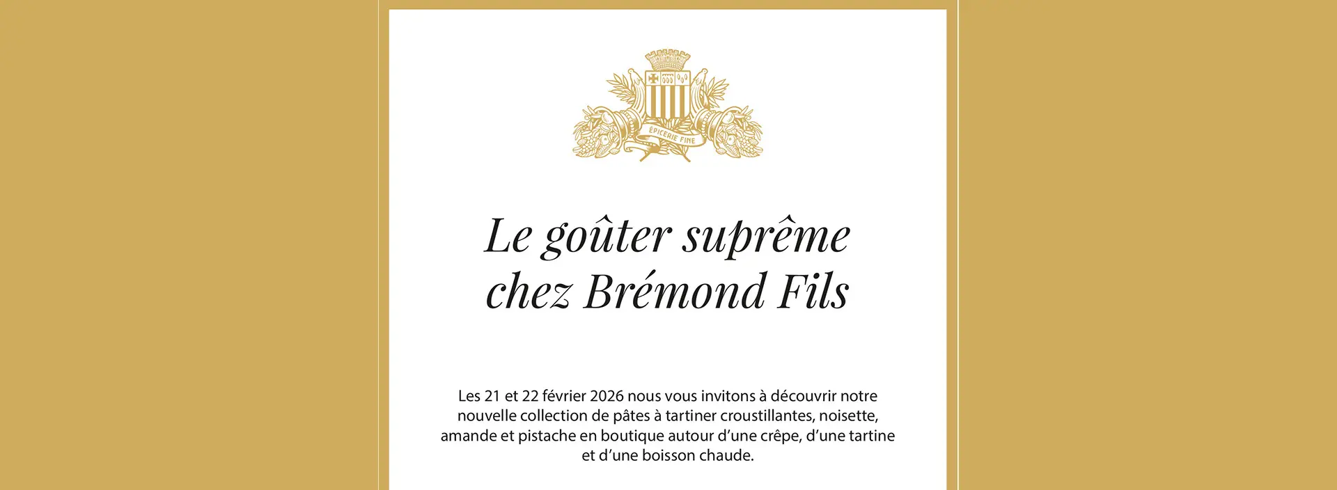 Invitation to afternoon tea at the Bremond Fils shop in Saint Rémy de Provence