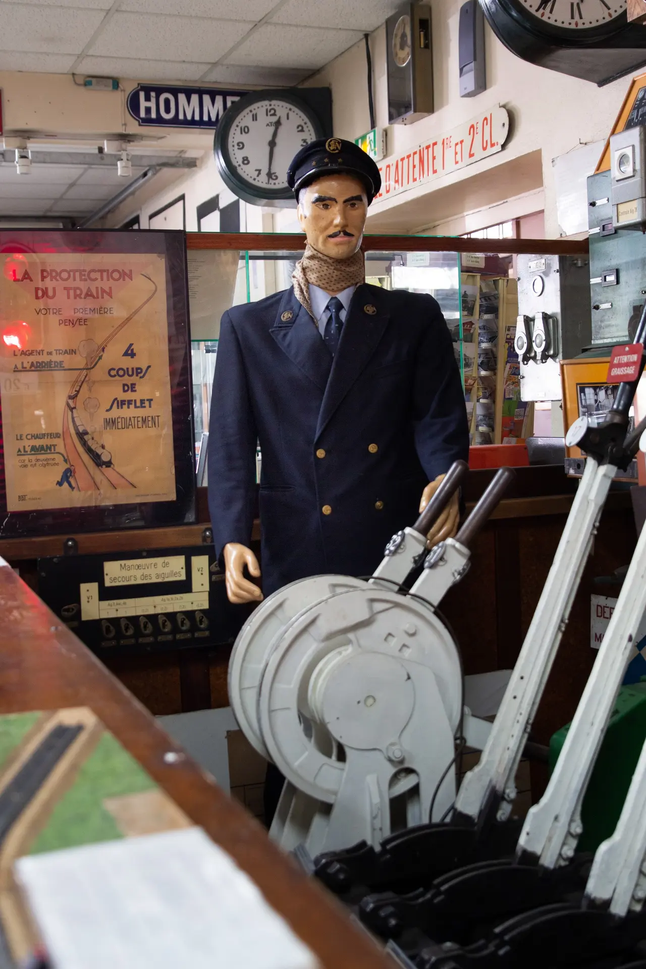 Reconstitution d'un conducteur de train