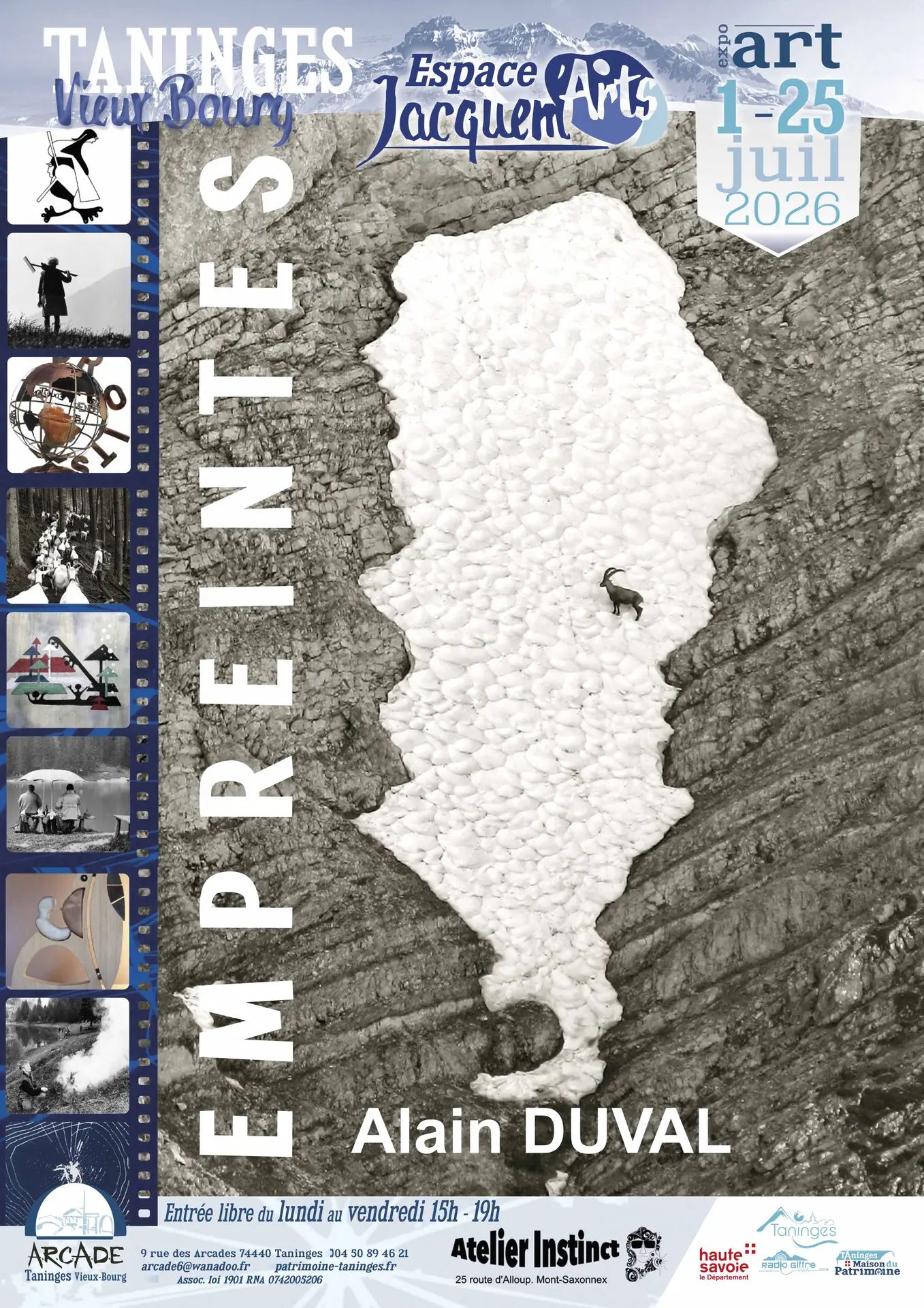 Visuel de l'affiche de l'exposition Alain Duval