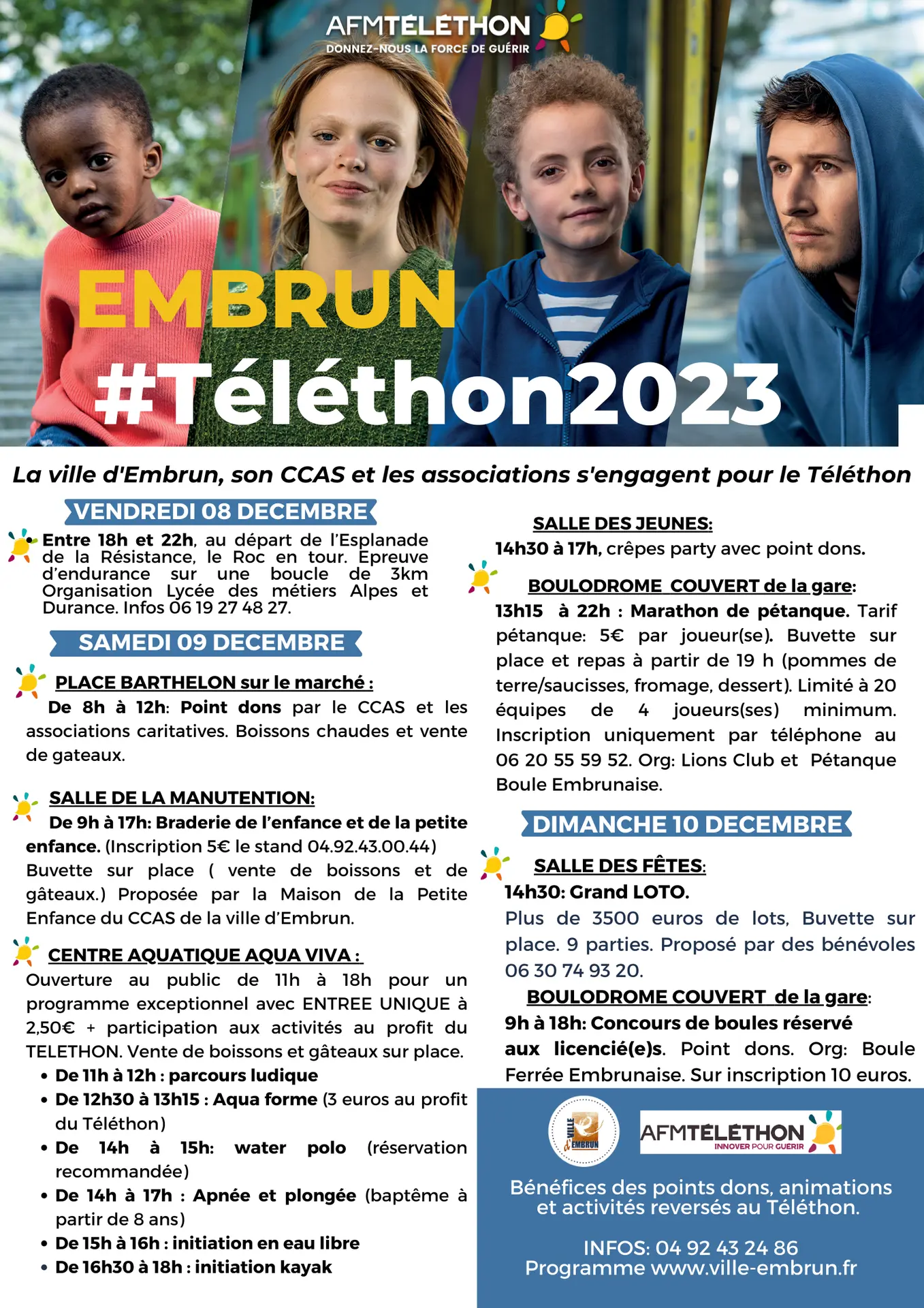 EMBRUN Téléthon 2023 Ville d'Embrun CCAS associations