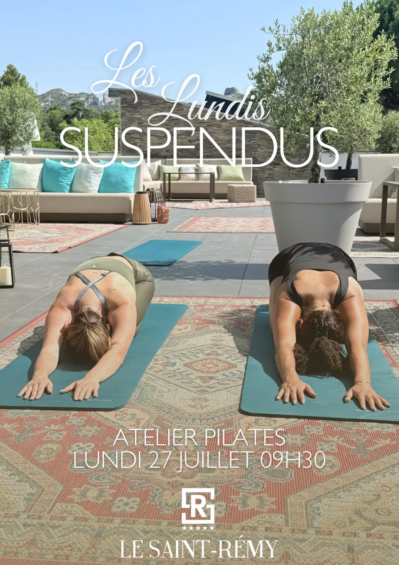Affiche Atelier pilates à l'Hotel Le Saint Rémy 27.07.2026
