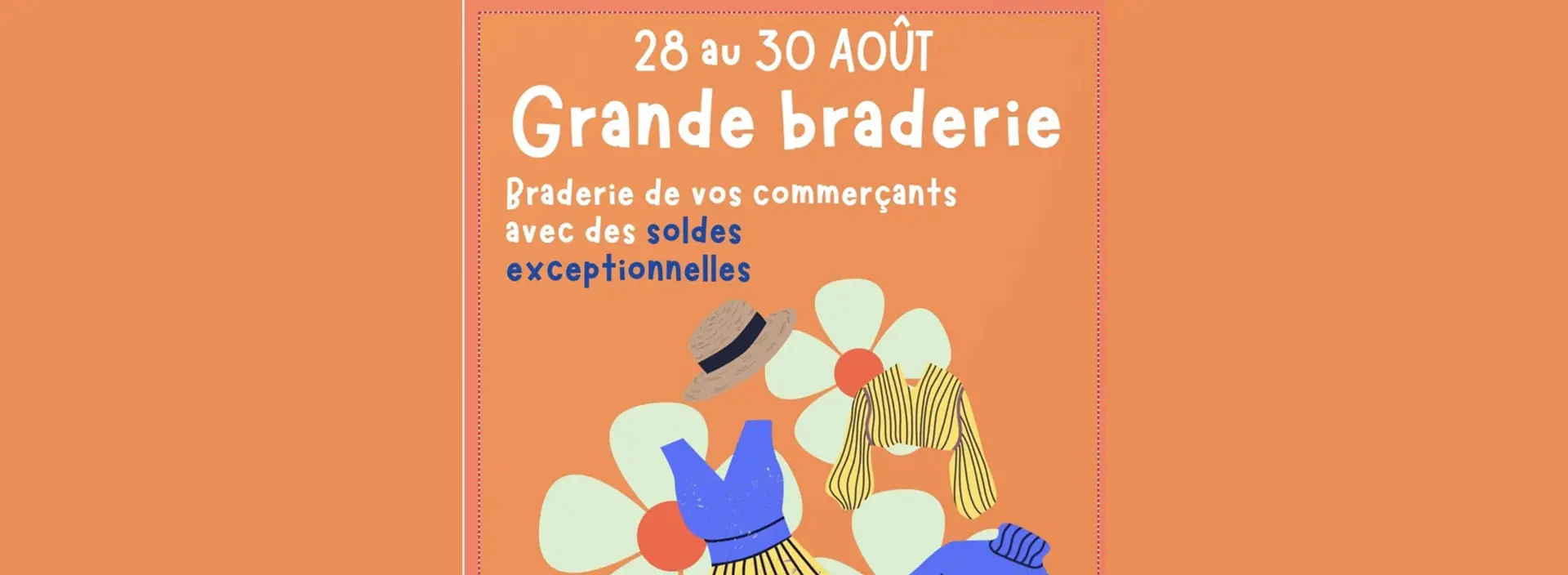 Affiche Braderie des commerçants Saint Remy de Provence