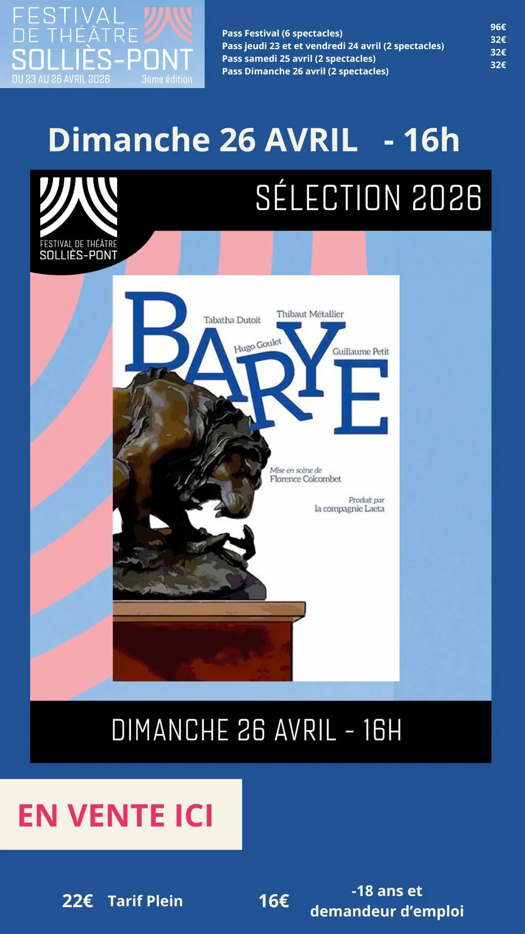 Festival de théâtre de Solliès-Pont - 3e édition_Solliès-Pont