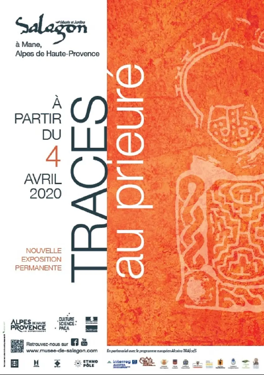 Affiche TRACES au prieuré de Salagon