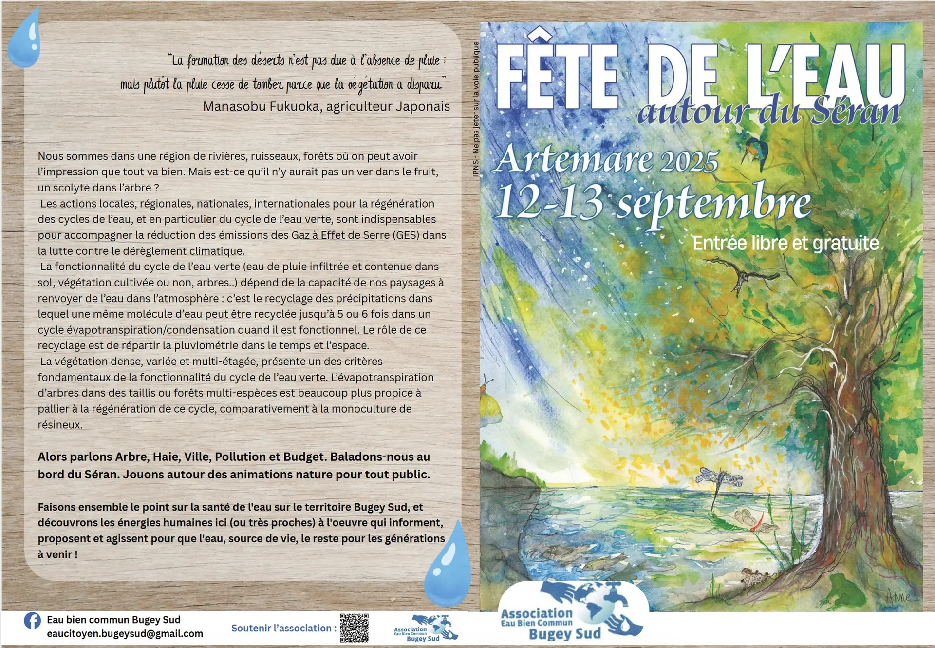 Fête de l'eau autour du Séran_Artemare