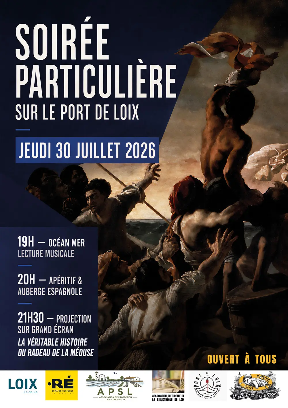 Soirée particulière sur le port de Loix - Le Radeau de la Méduse_Loix